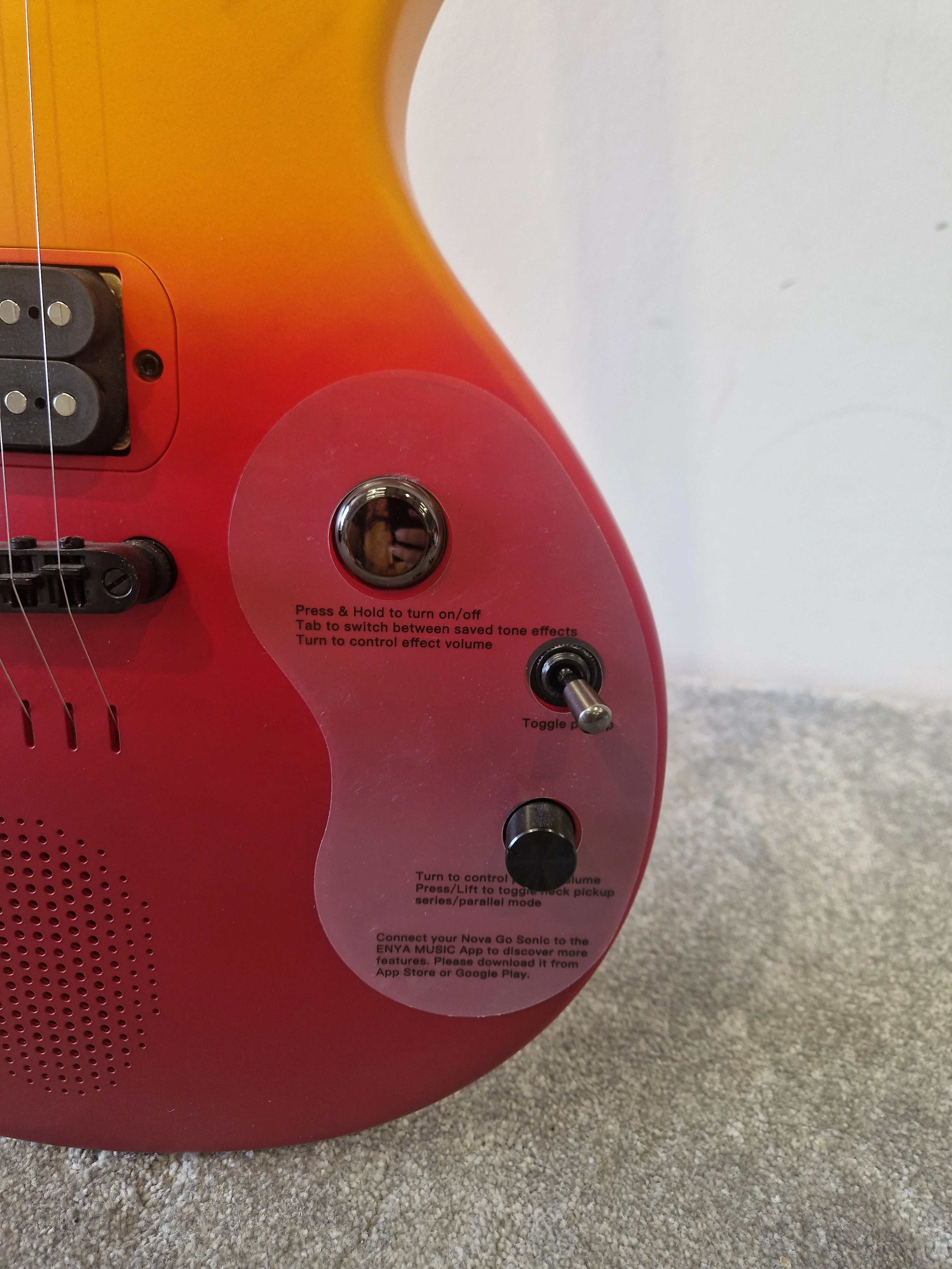 Enya Nova Go Sonic Smart Guitar – Carbon Fiber Build w/ Gig Bag  – Spares Or Repairs - Image 6