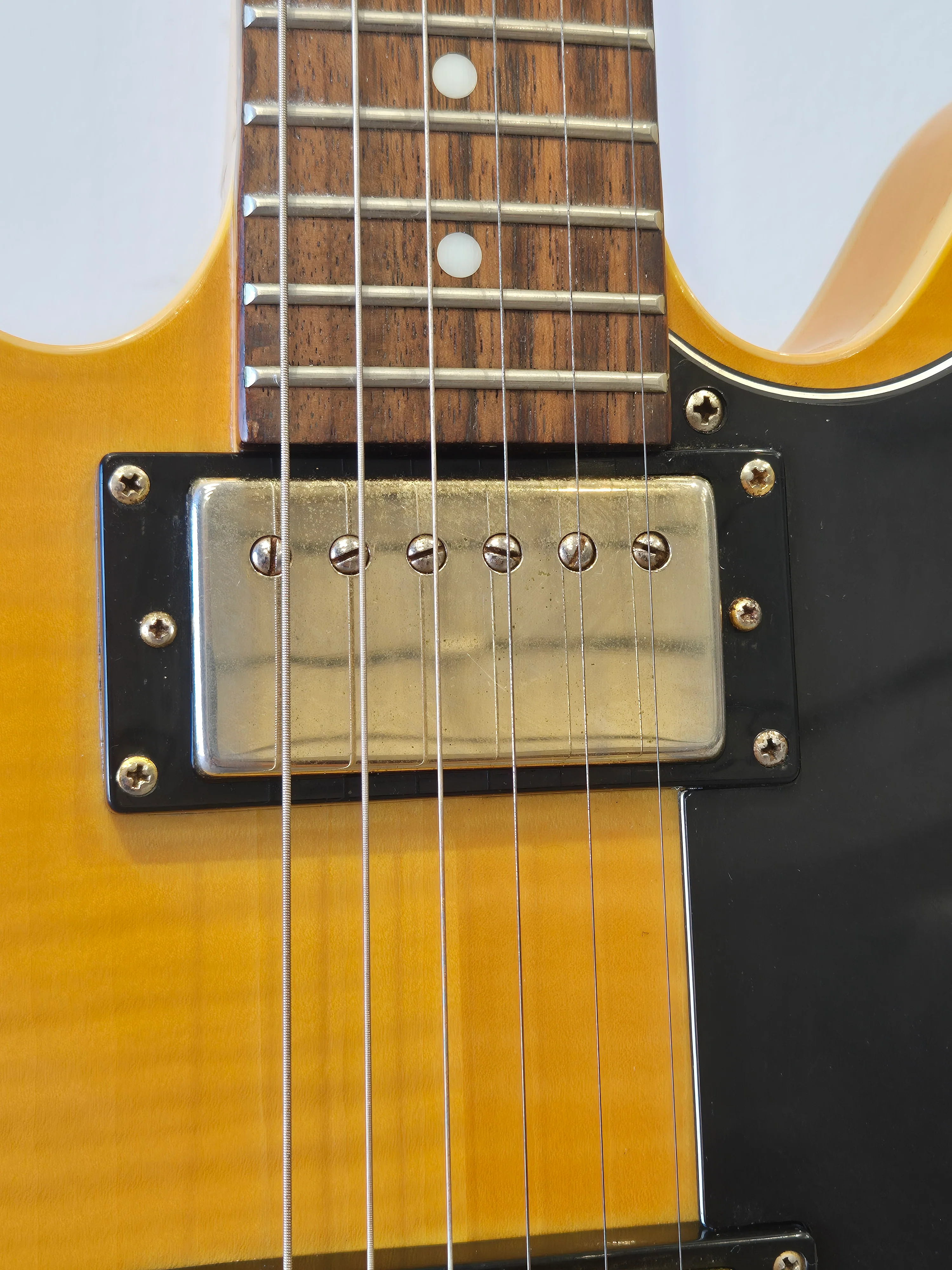 Epiphone Dot Deluxe Flame – Semi-Hollow Body Electric Guitar – Excellent w/ Stagg Soft Case - Image 7