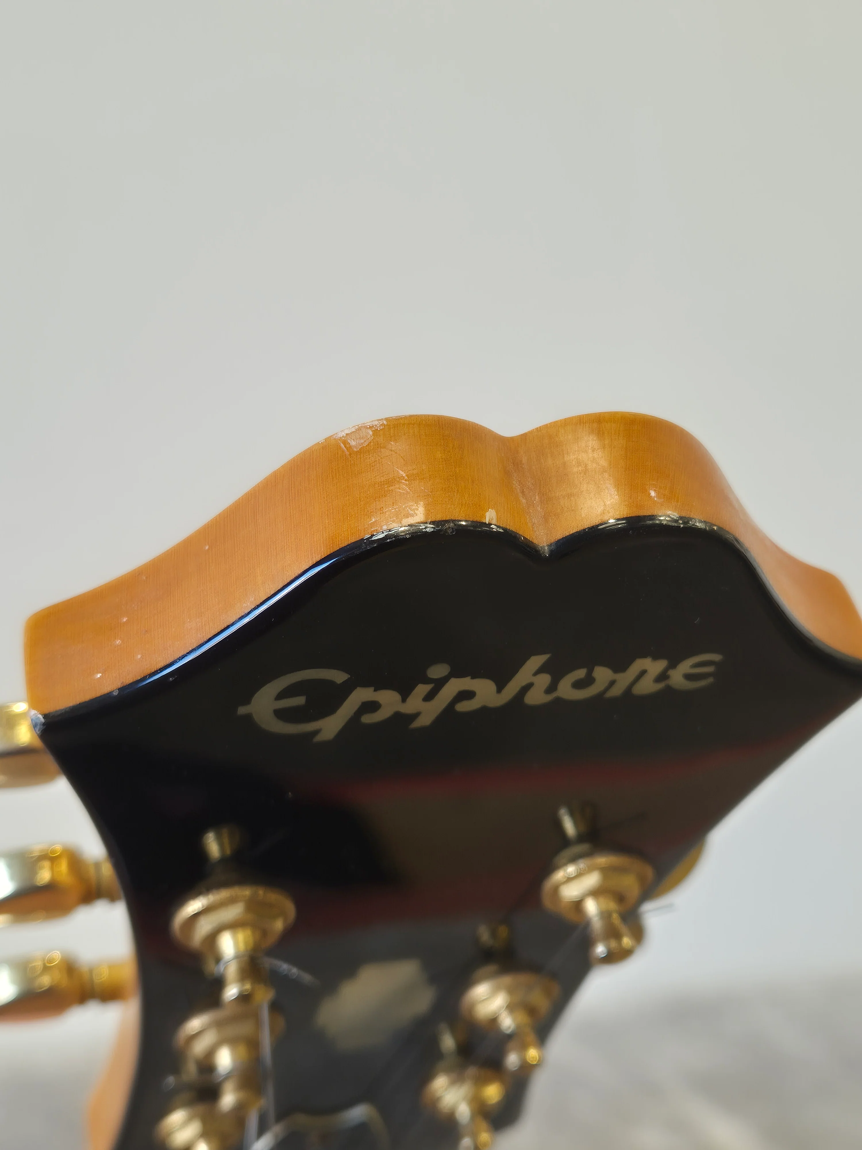Epiphone Dot Deluxe Flame – Semi-Hollow Body Electric Guitar – Excellent w/ Stagg Soft Case - Image 9