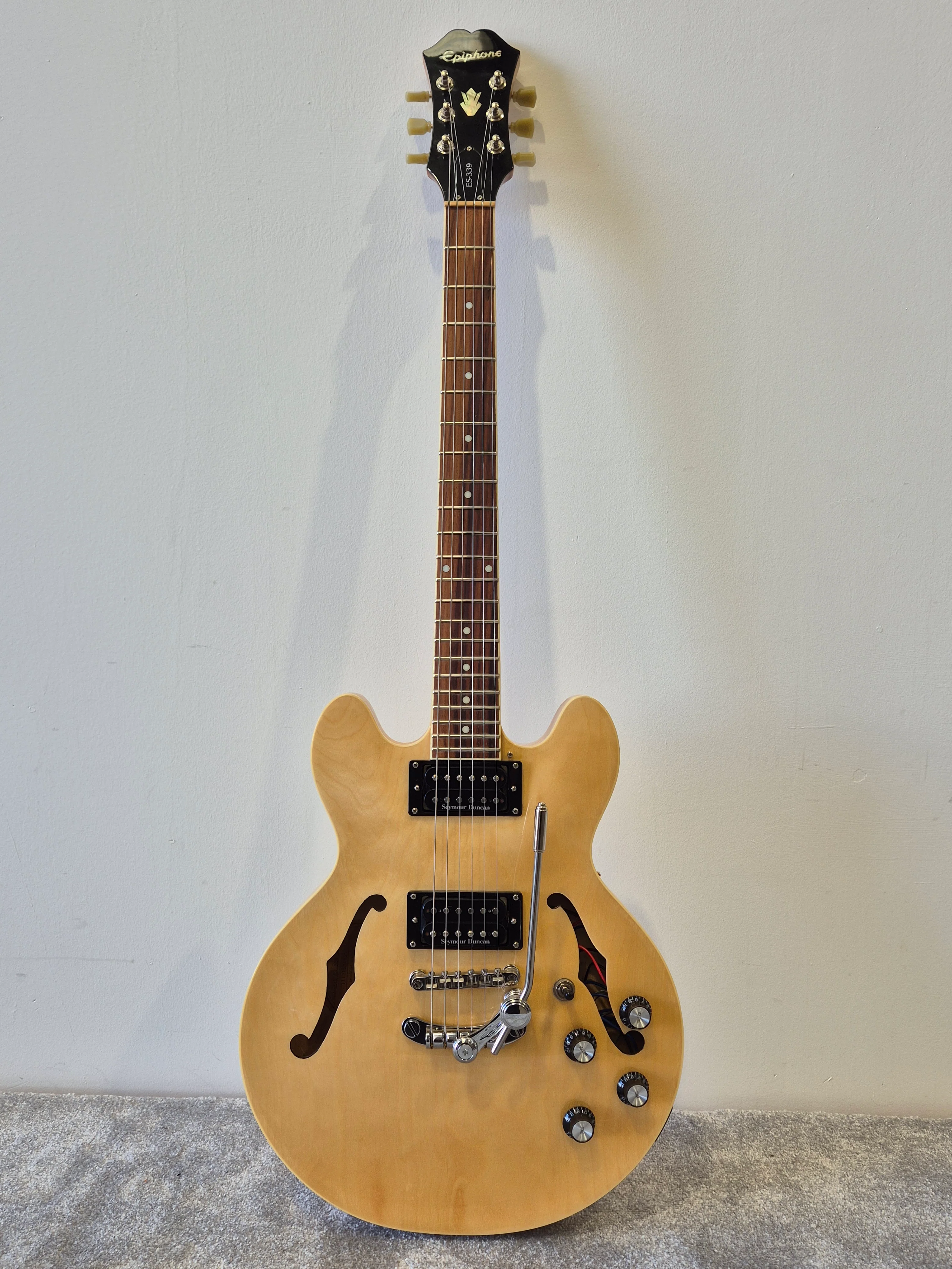 Epiphone ES-339 Pro Semi Hollow Electric Guitar Upgraded Seymour Duncan Pickups w/ Hard Case - Image 2
