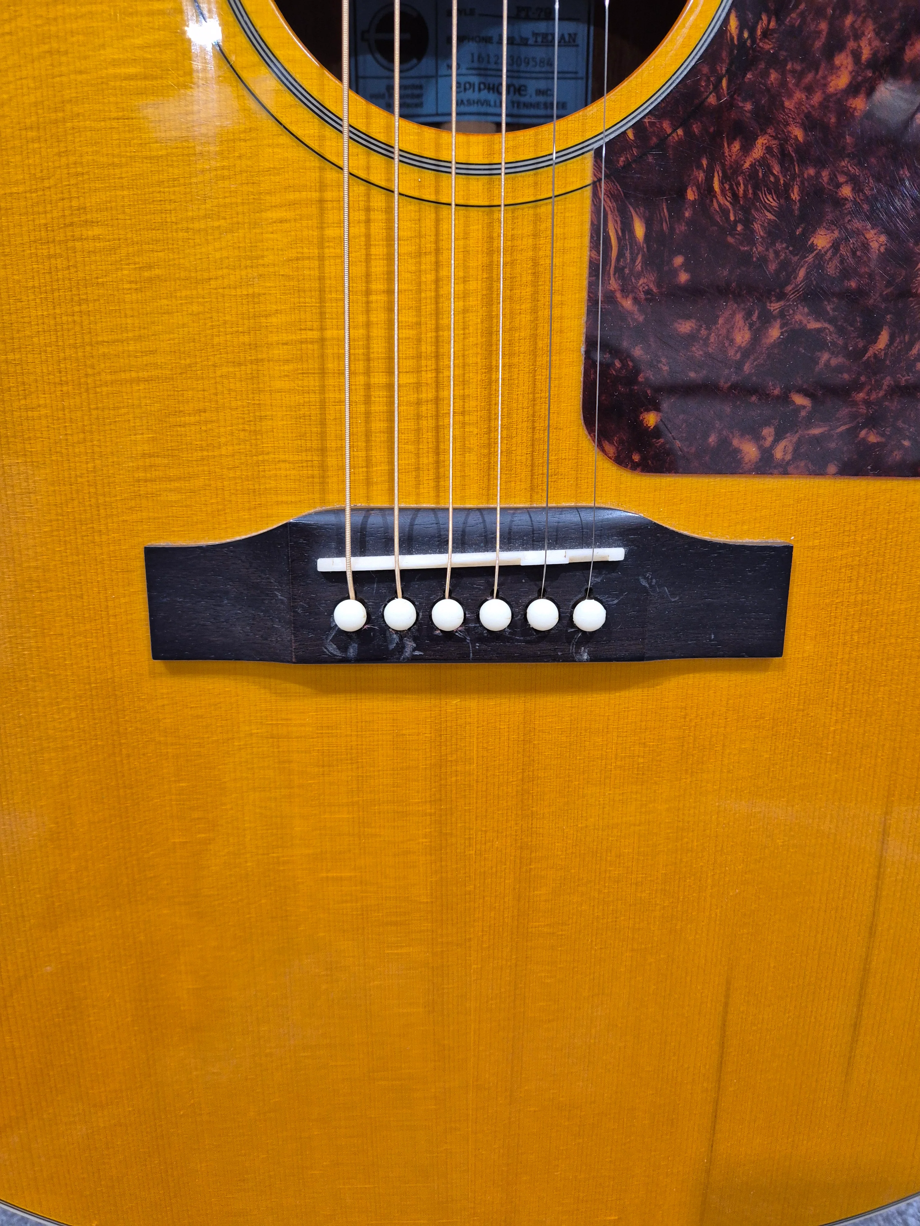 Epiphone FT-79 - Jumbo Type Acoustic Flattop Guitar - Image 3