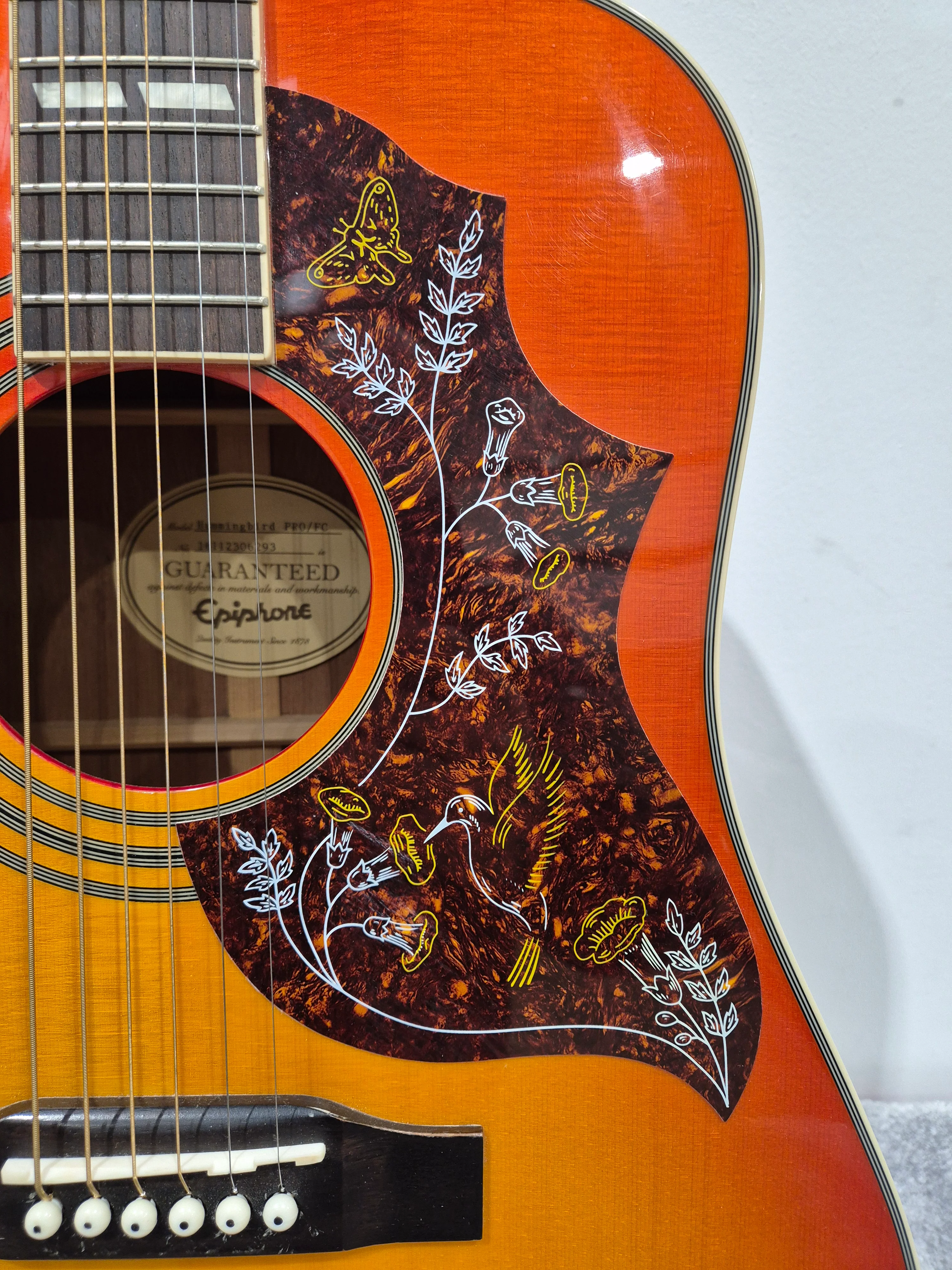 Epiphone Hummingbird Pro - Acoustic Guitar w/ Hard Case - Image 4