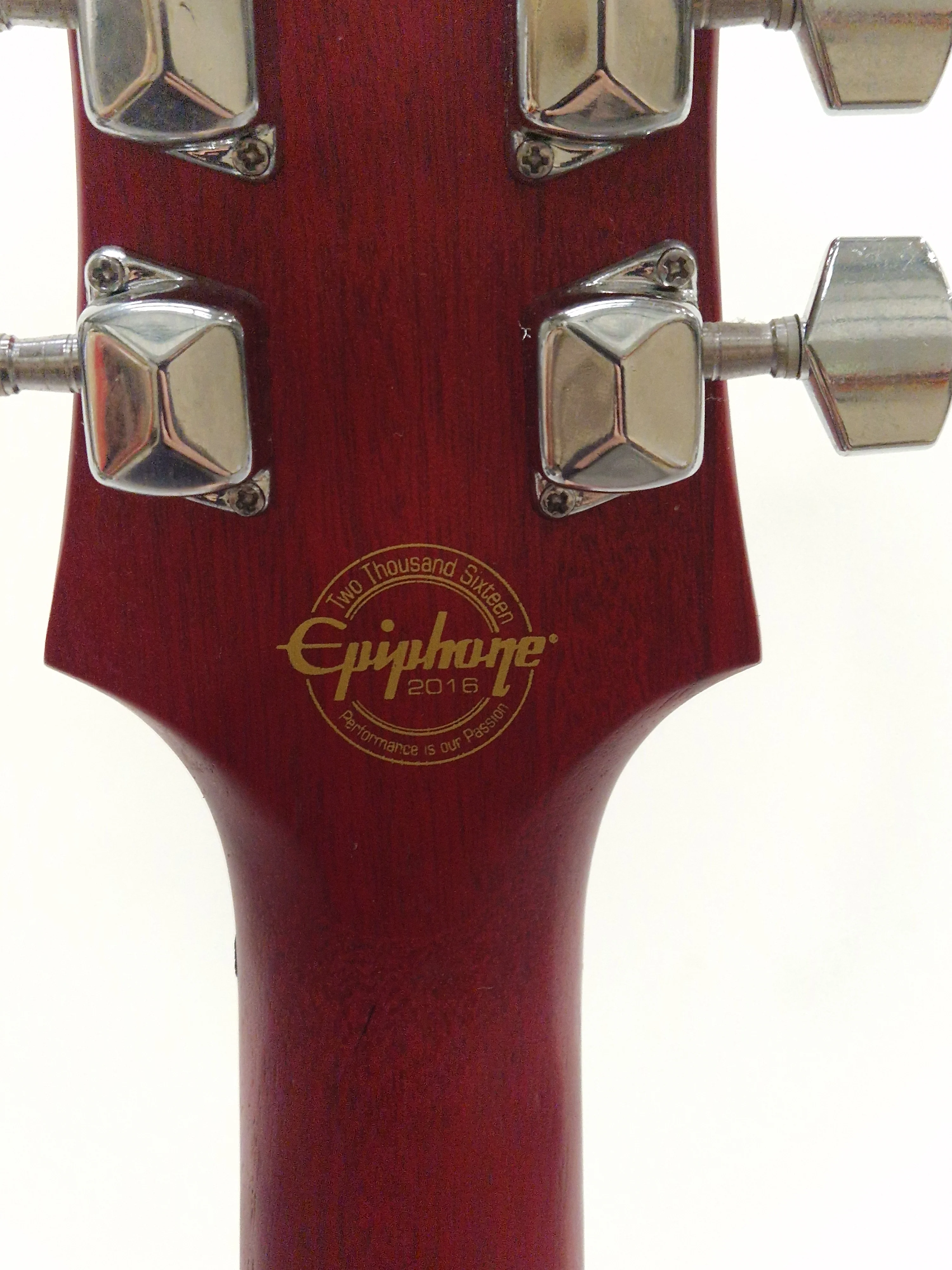 Epiphone Les Paul Special P-90 Vintage Edition (2016) Worn Cherry - Classic Tone Electric Guitar - Excellent w/ Soft Case - Image 13