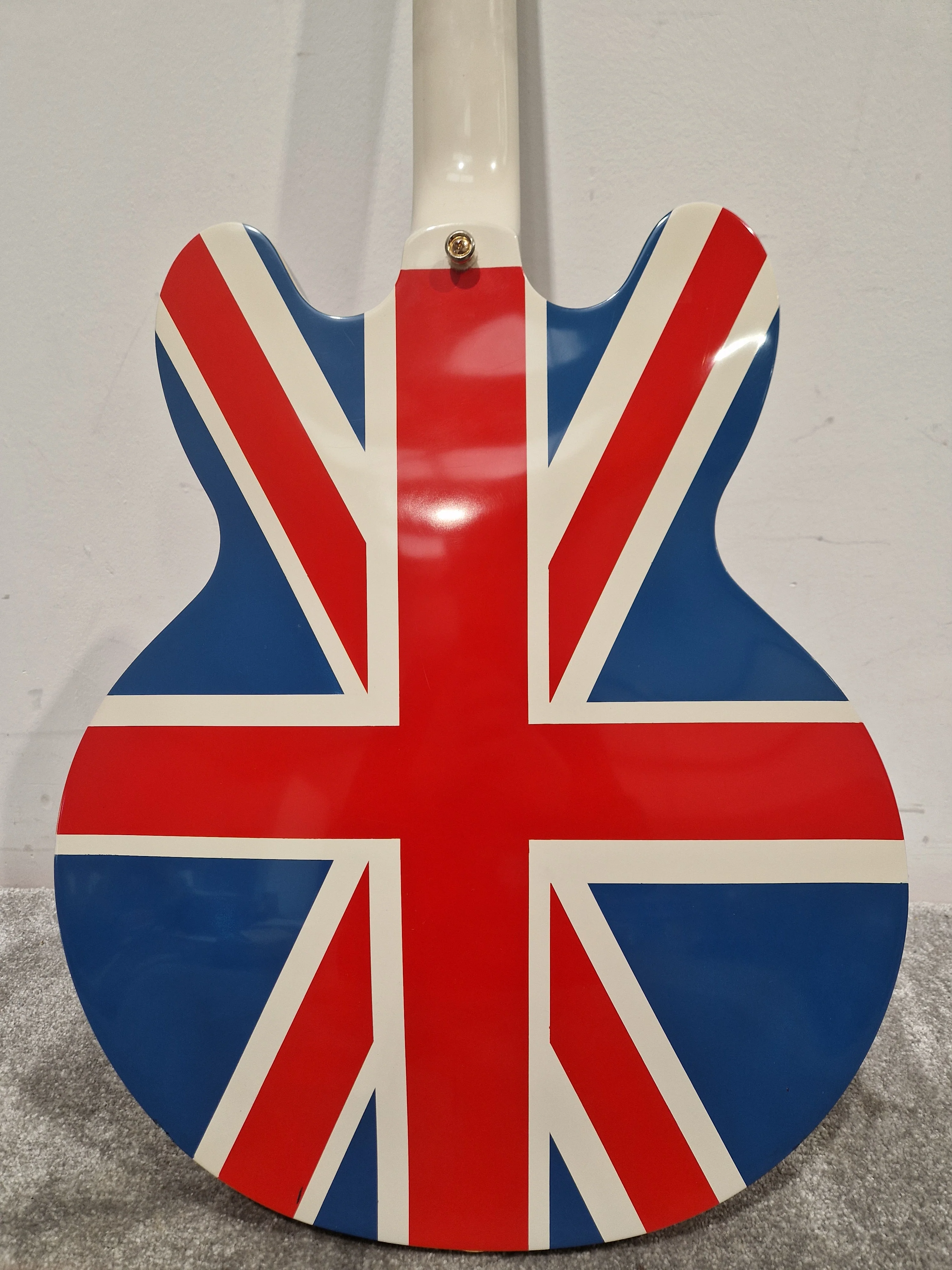 Epiphone Union Jack - Semi-Hollow Electric Guitar - Union Jack Finish - Good w/ Hard Case & Certification - Image 21