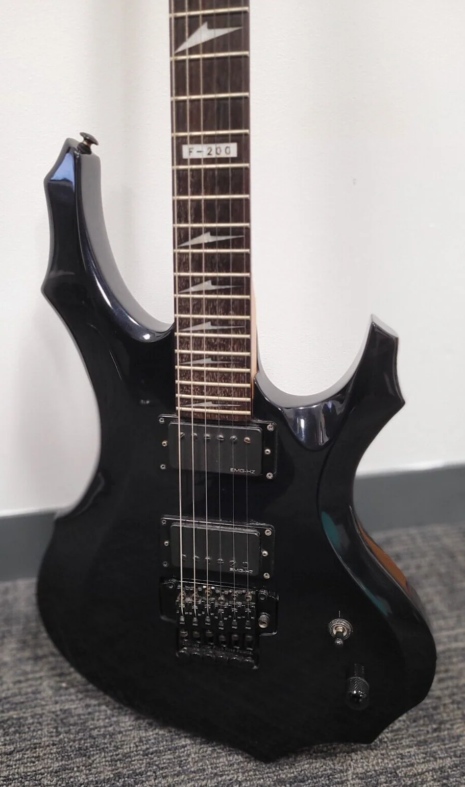 ESP Ltd F 200 Black Satin Electric Guitar - Free UK Shipping - Image 2