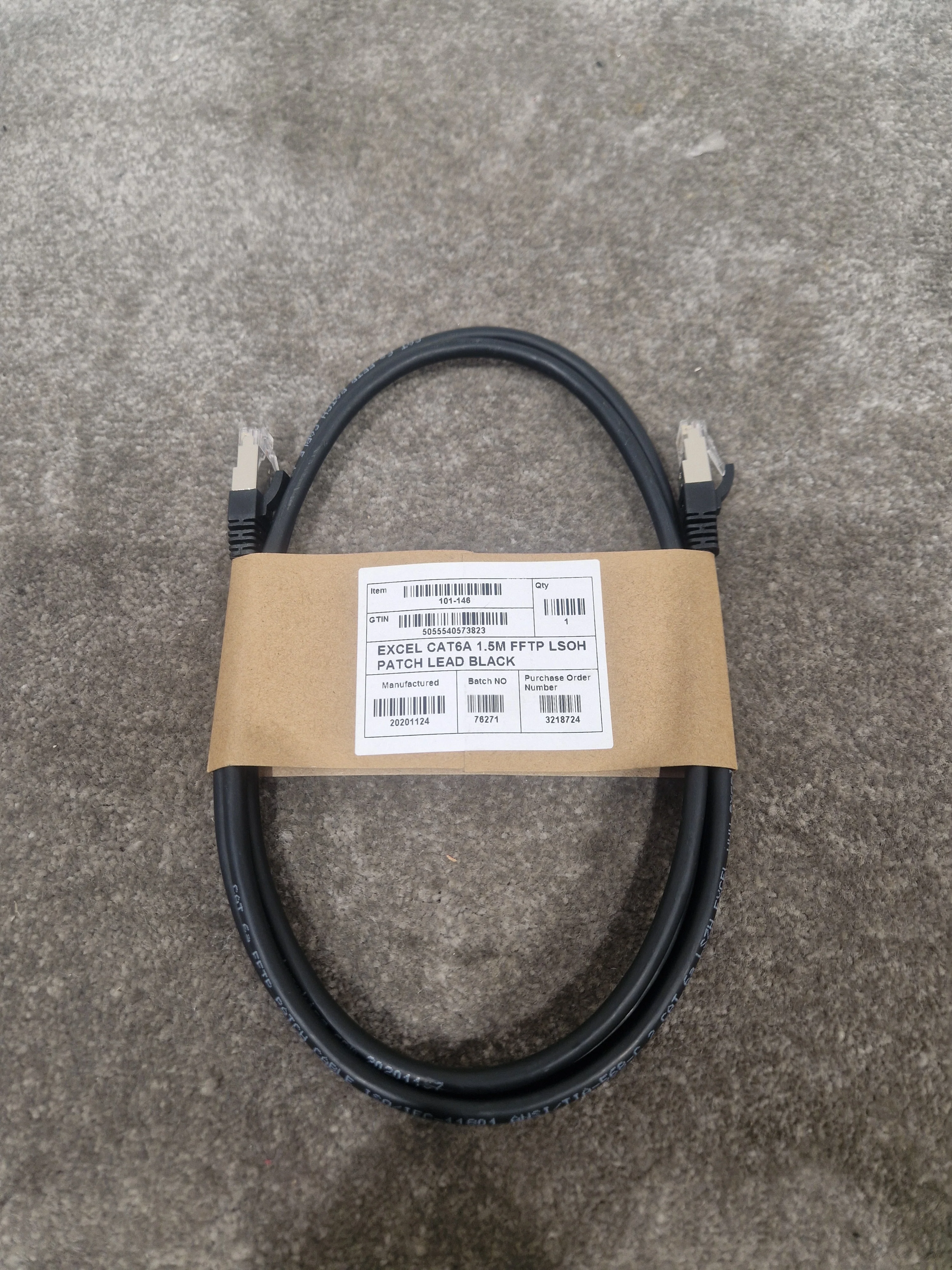 Excel CAT6A 1.5M Ethernet Cable - High-Speed Data Transfer - Excellent w/ Original packet