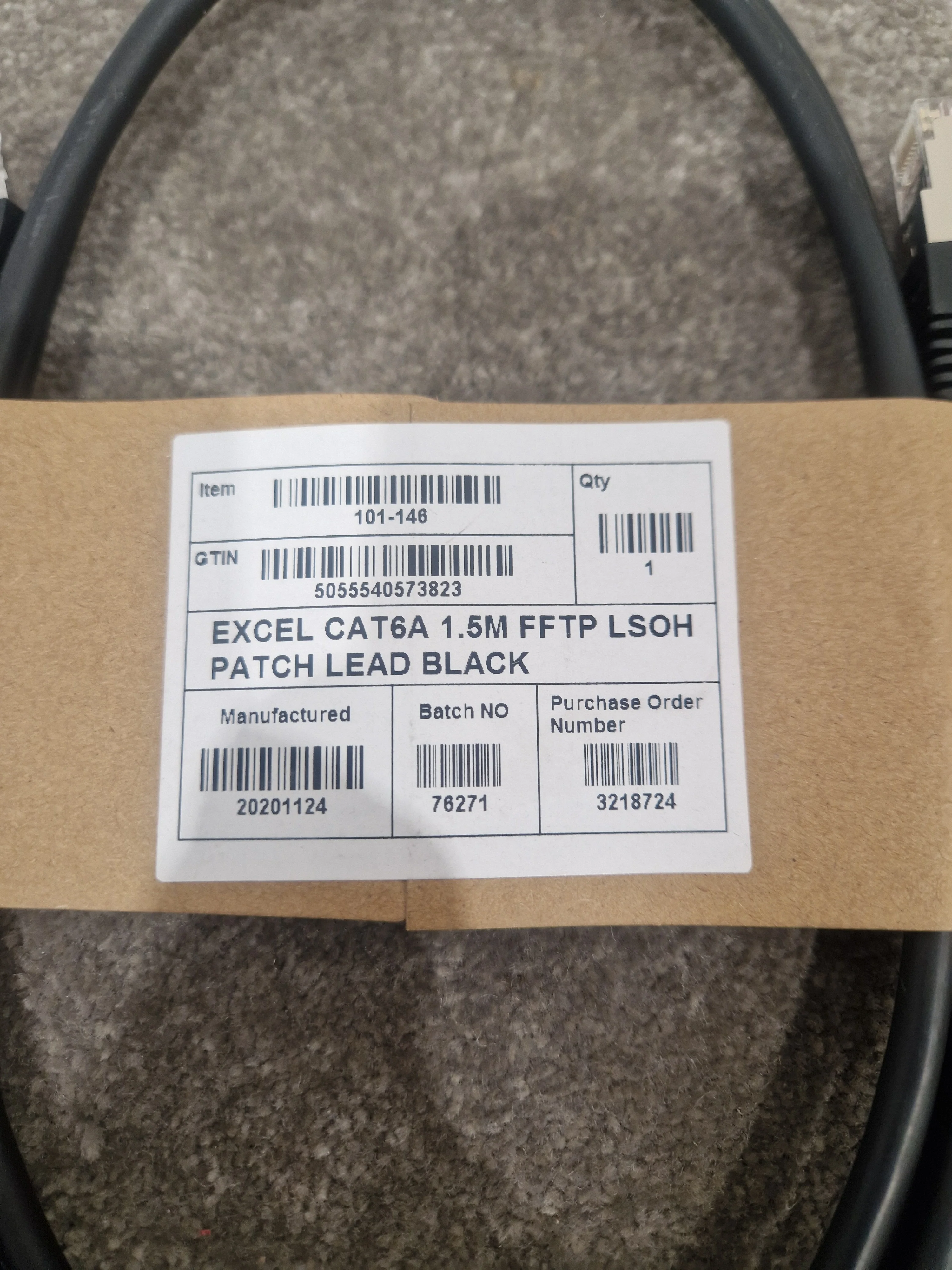Excel CAT6A 1.5M Ethernet Cable - High-Speed Data Transfer - Excellent w/ Original packet - Image 6