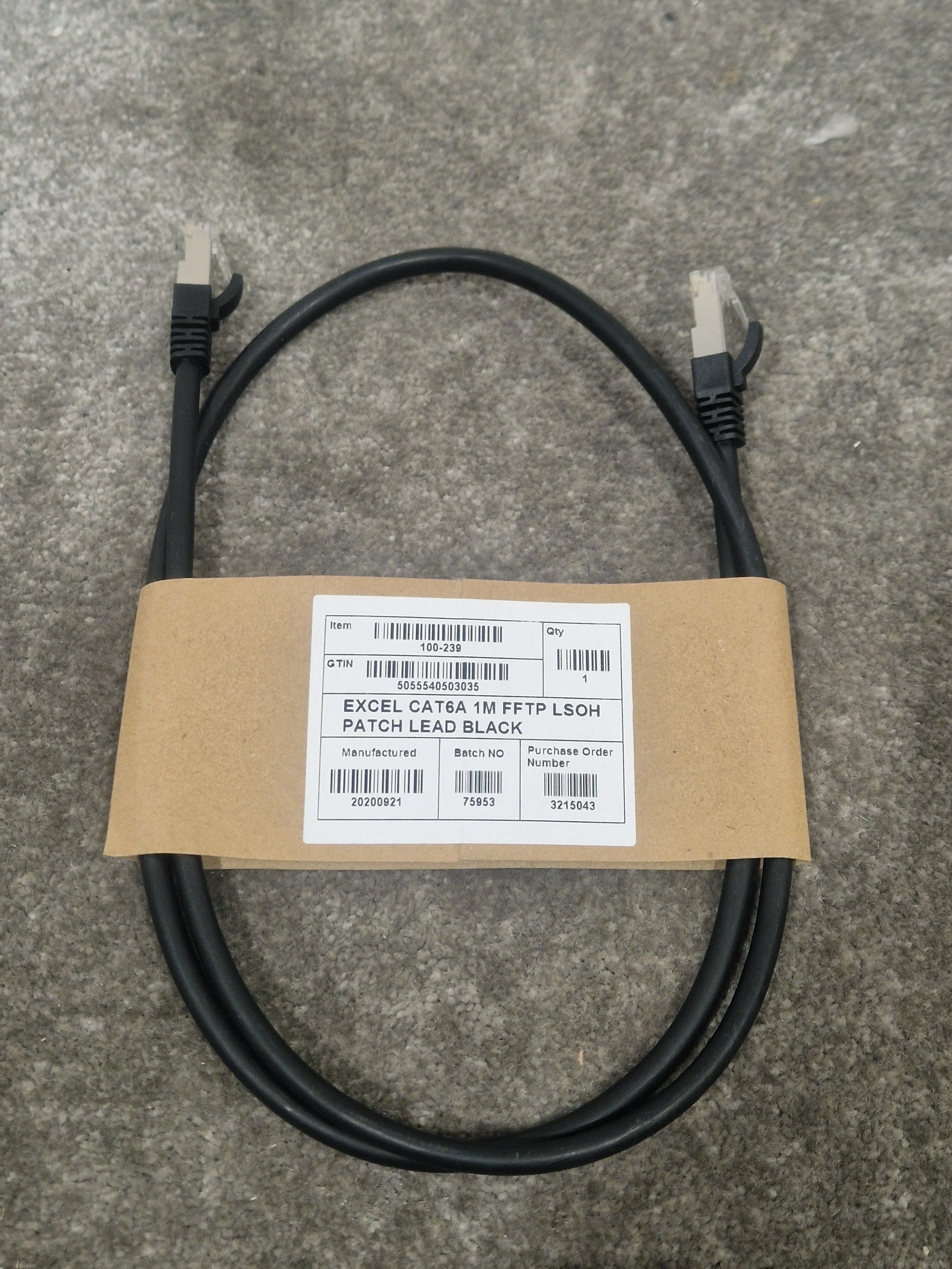 Excel CAT6A 1M Ethernet Cable - High-Speed Data Transfer - Excellent w/ Original packet - Image 3