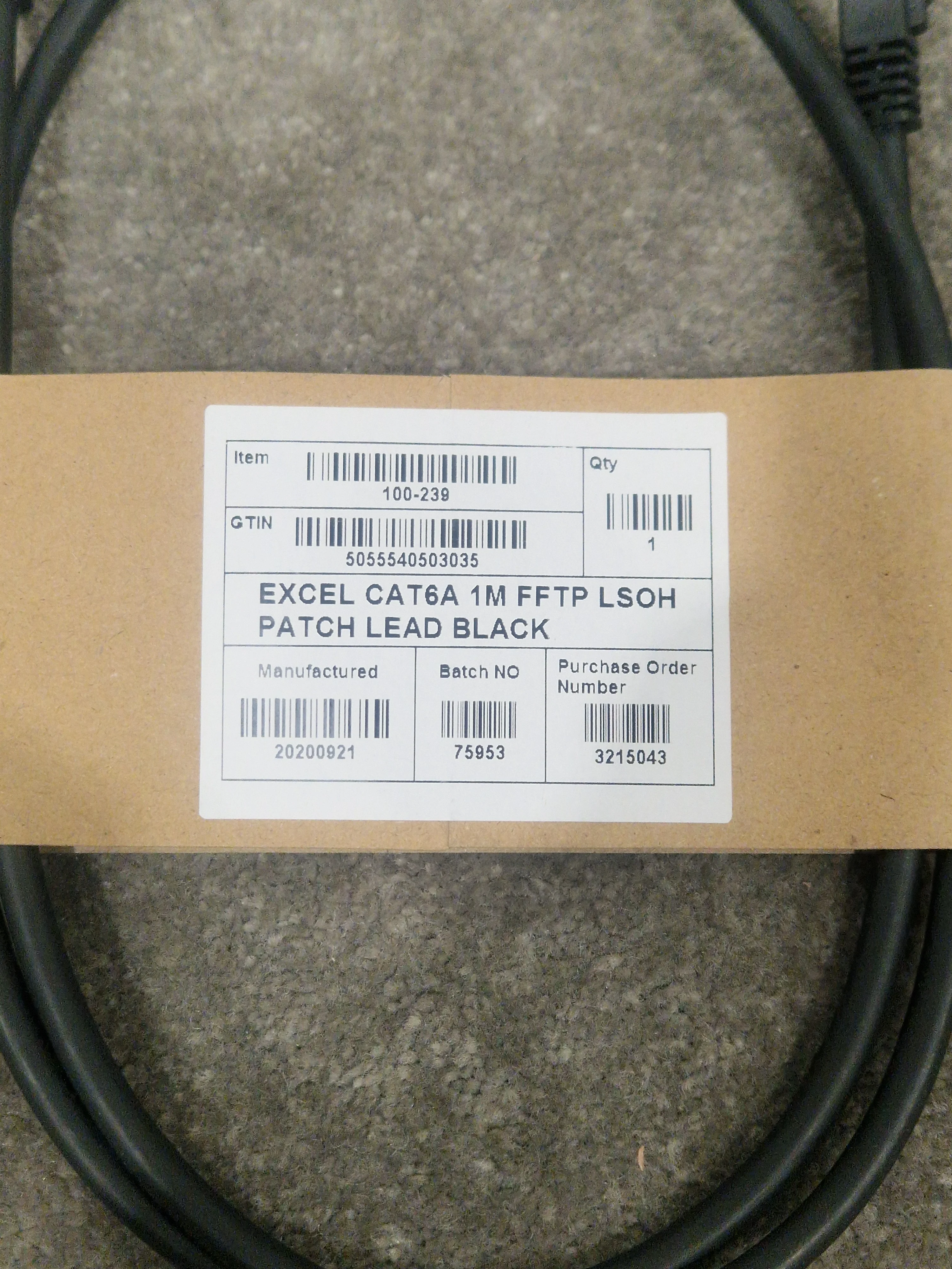 Excel CAT6A 1M Ethernet Cable - High-Speed Data Transfer - Excellent w/ Original packet - Image 4