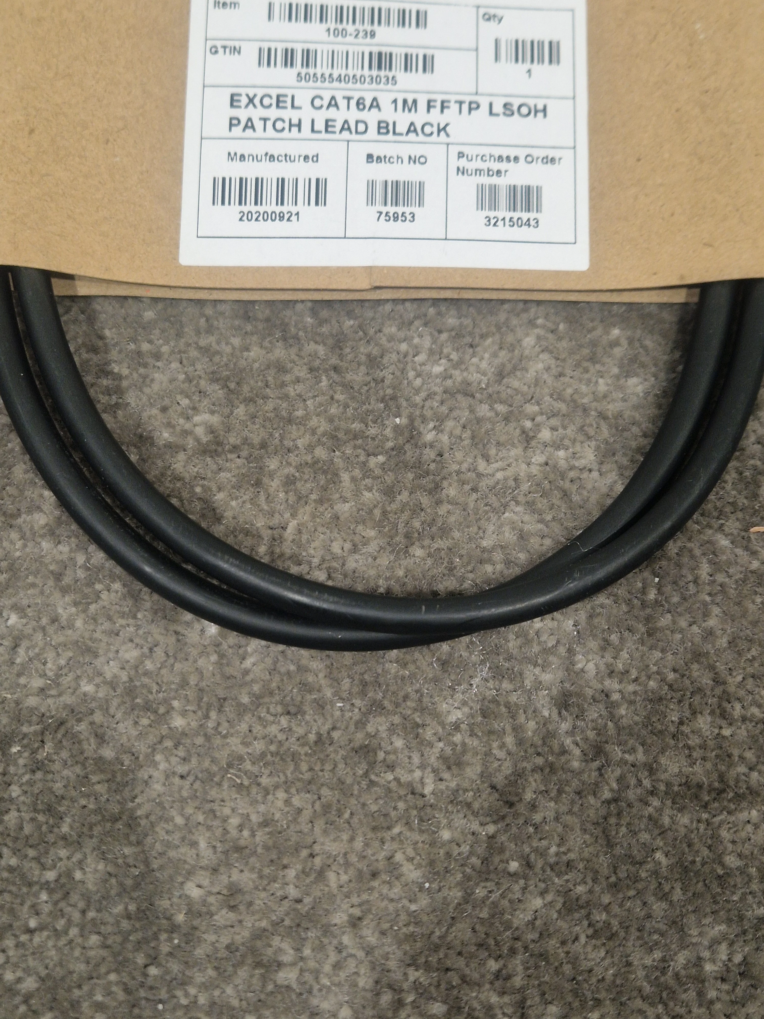 Excel CAT6A 1M Ethernet Cable - High-Speed Data Transfer - Excellent w/ Original packet - Image 6
