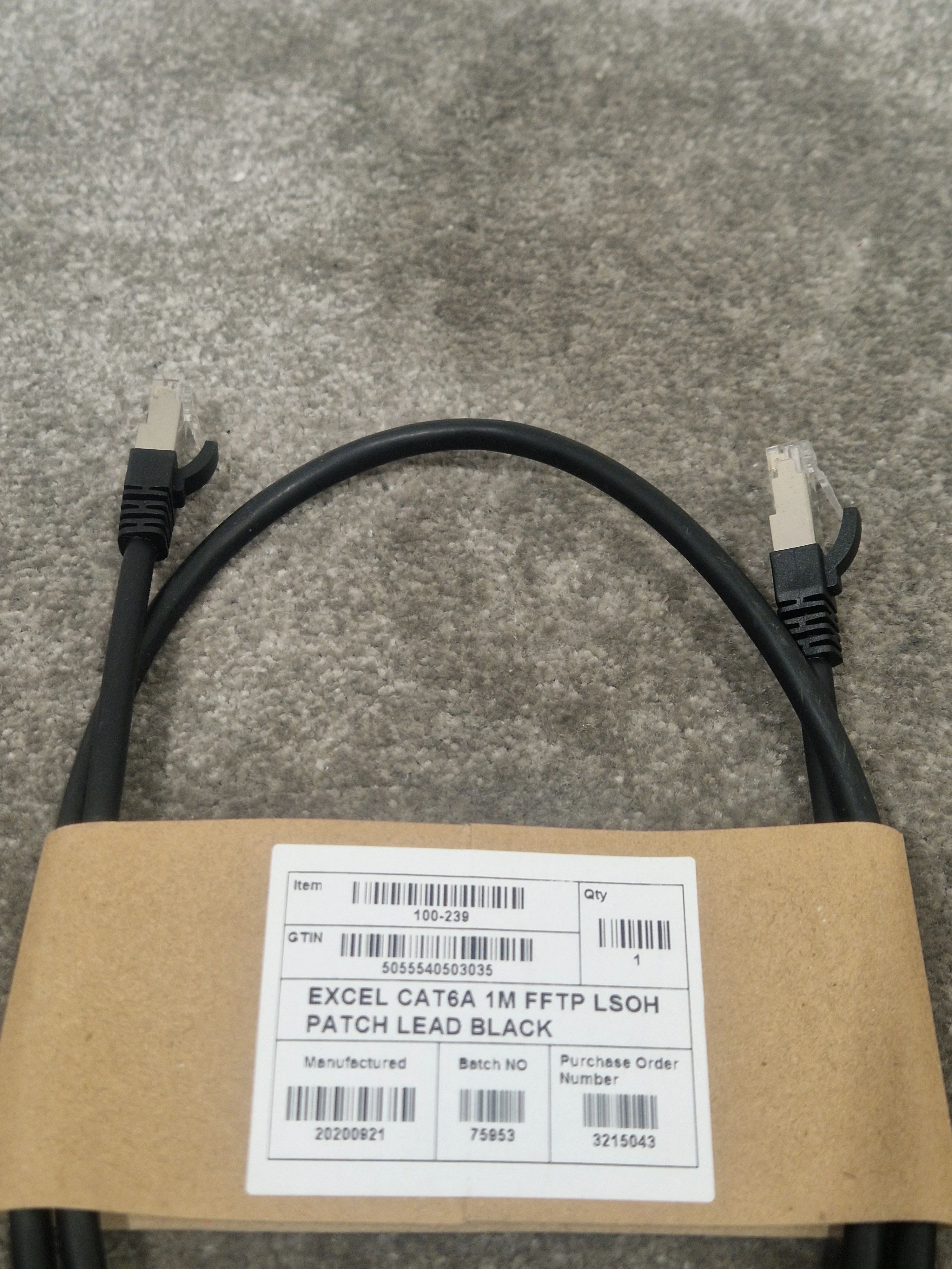 Excel CAT6A 1M Ethernet Cable - High-Speed Data Transfer - Excellent w/ Original packet - Image 7