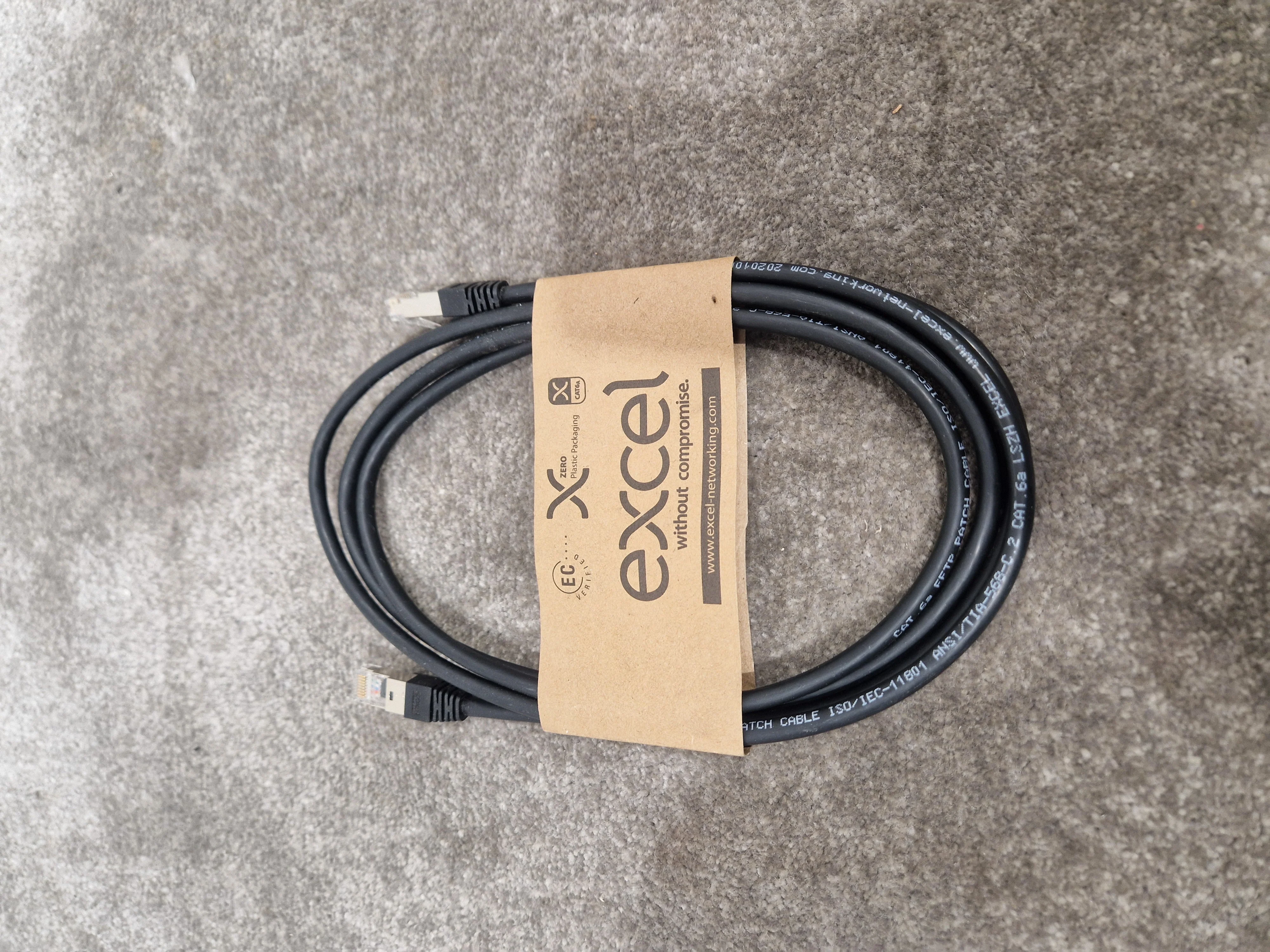 Excel CAT6A 2M Ethernet Cable - High-Speed Data Transfer - Excellent w/ Original packet - Image 3