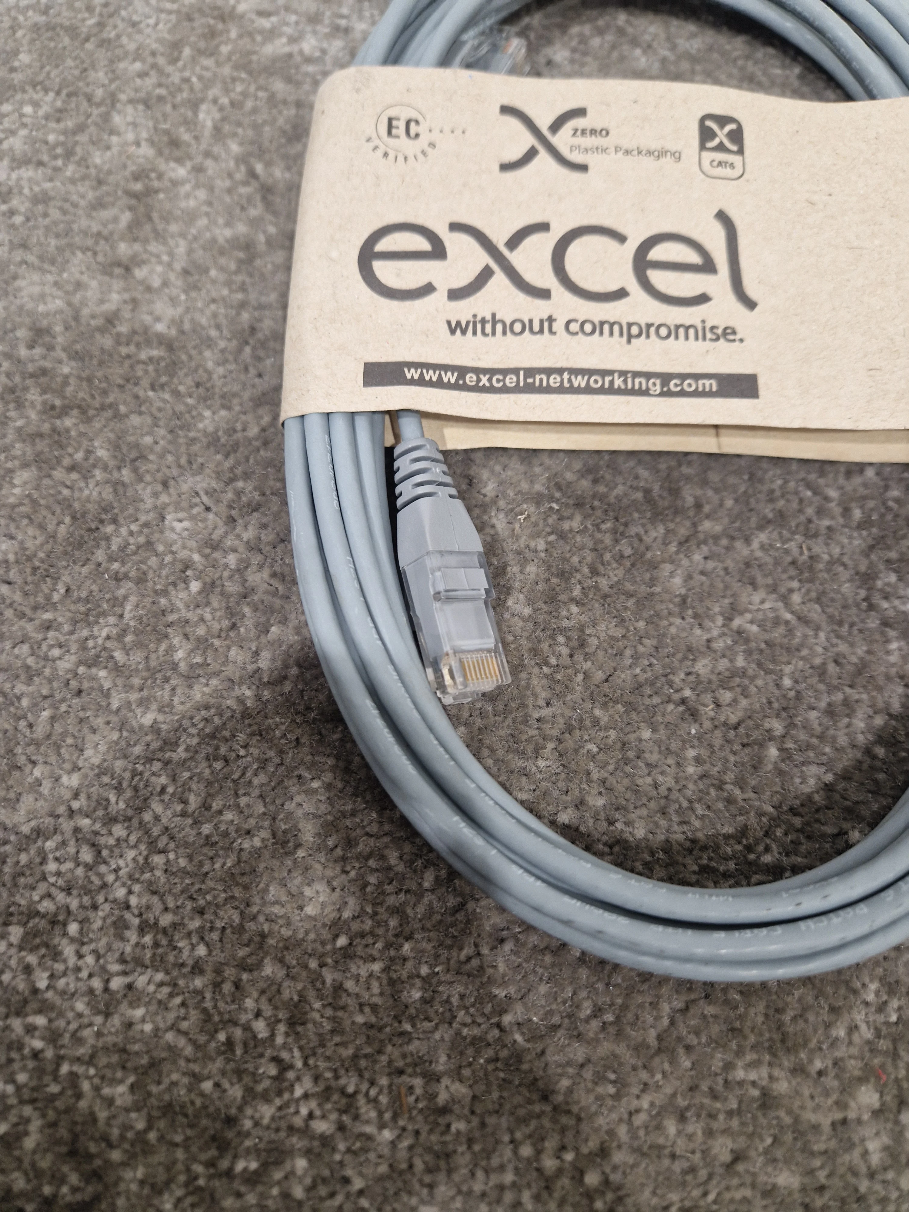 Excel CAT6A 5M Ethernet Cable Grey - High-Speed Data Transfer - Excellent - Image 4
