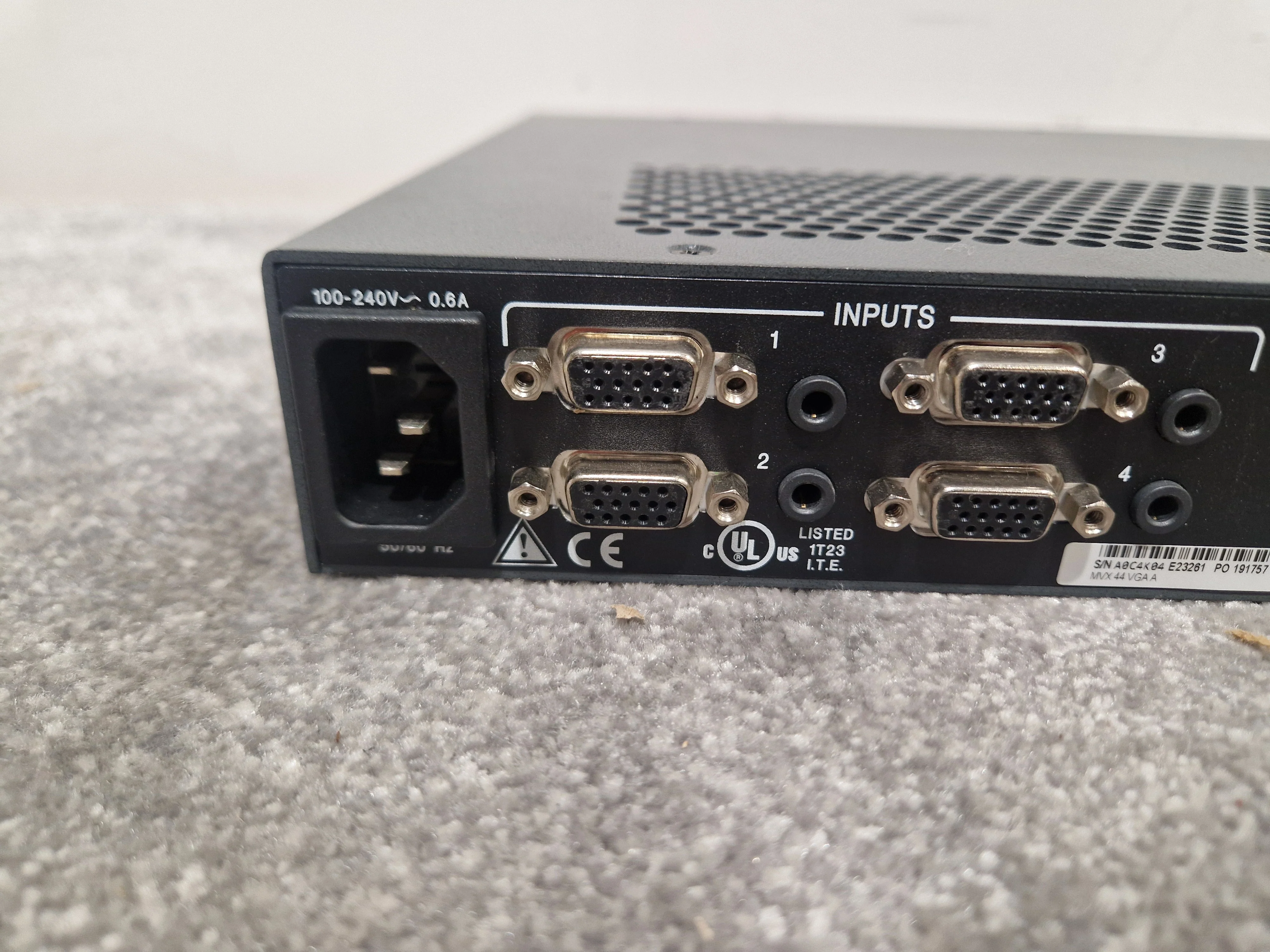 Extron MVX 44 Vga A Matrix Switcher - 4x4 VGA Matrix, High Resolution - Excellent w/ Original Box & Power Supply & Manuals - Image 11