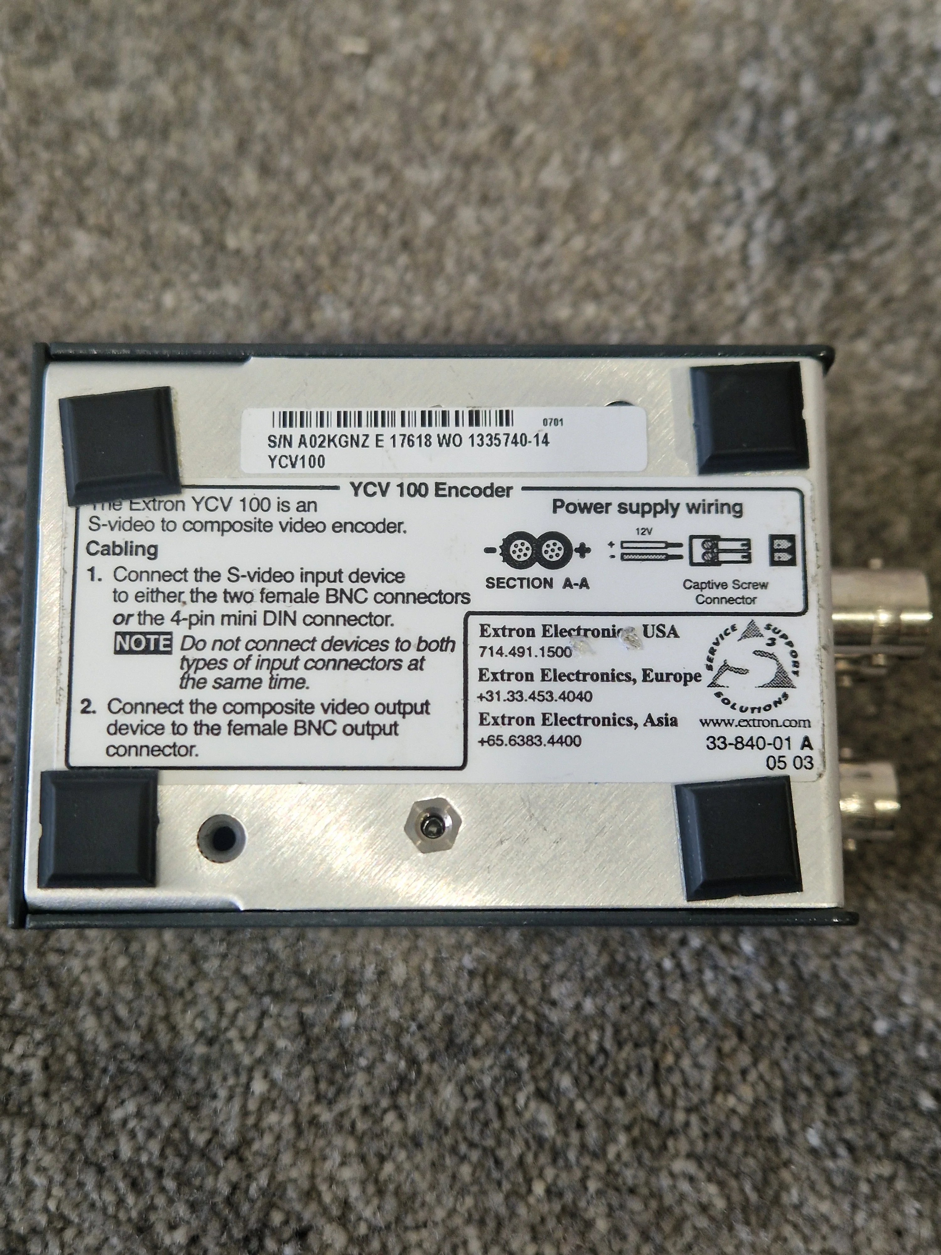 Extron YCV 100 S-Video to Composite Converter – Very Good - Image 5