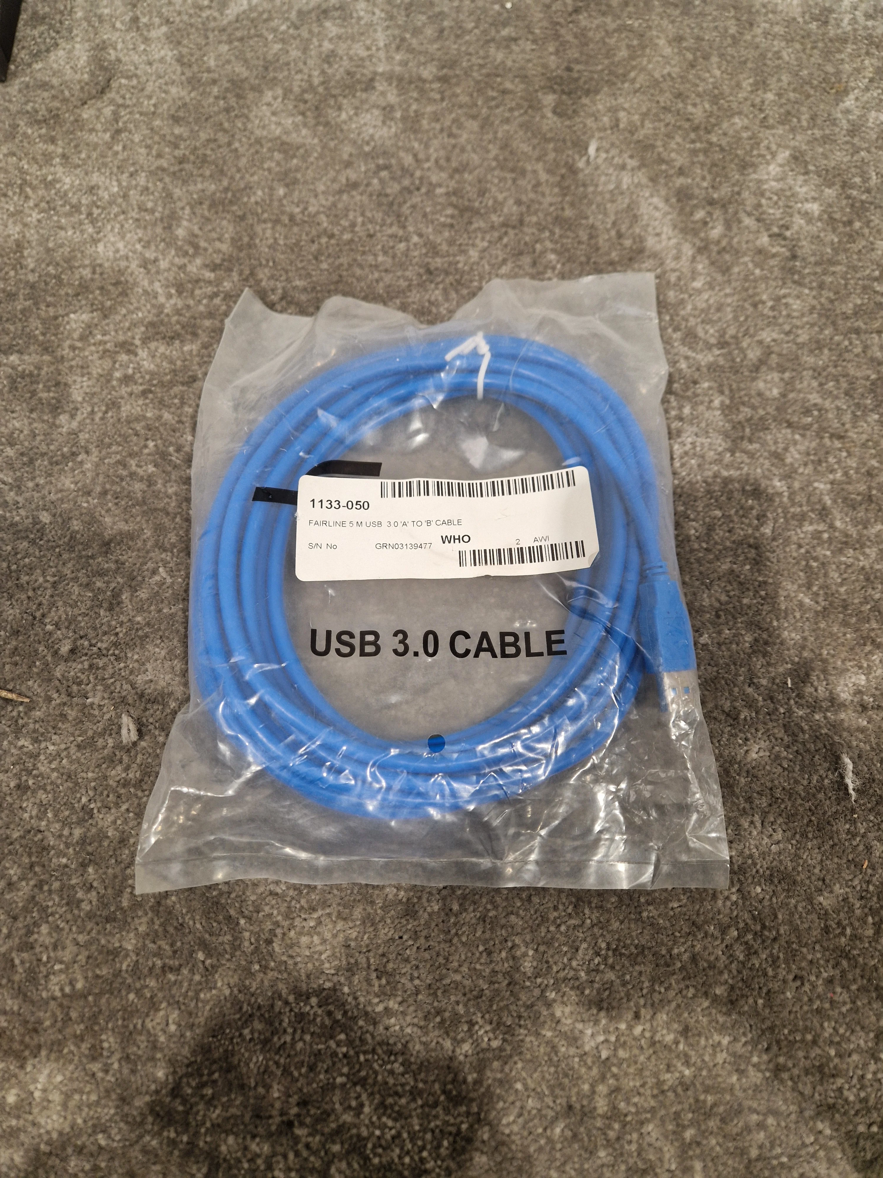 Fairline 5M USB Cable Blue - High-Speed Data Transfer - Excellent w/ Original packaging - Image 7