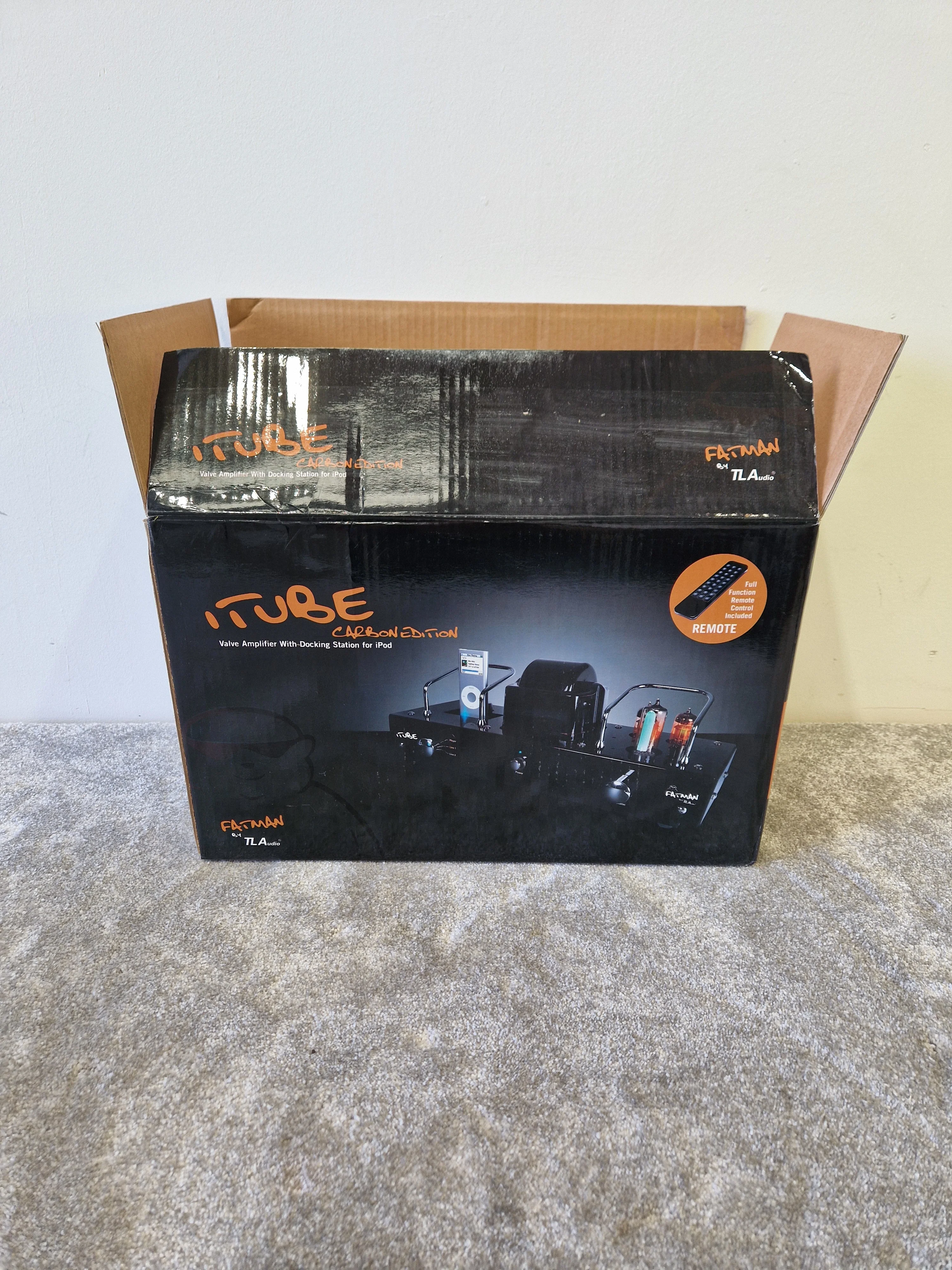 Fatman Carbon iTube Valve Amp with iPod Dock – Hybrid Tube Amplifier, Rich Analog Sound - Excellent w/ Original Box - Image 8