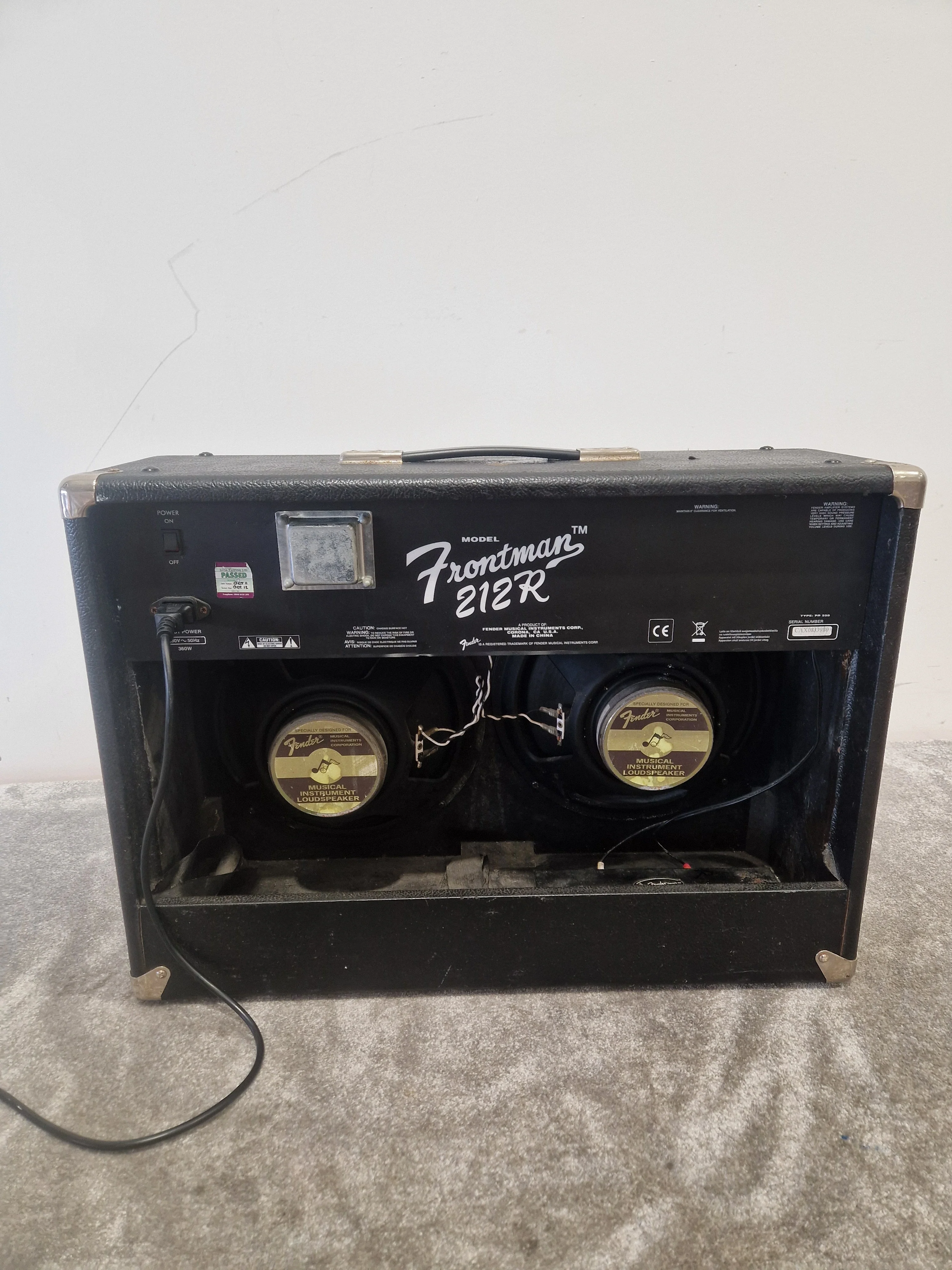 Fender 212R - 100W Solid-State Combo Amp - Good w/ Power Supply & Fender Pedal - Image 6