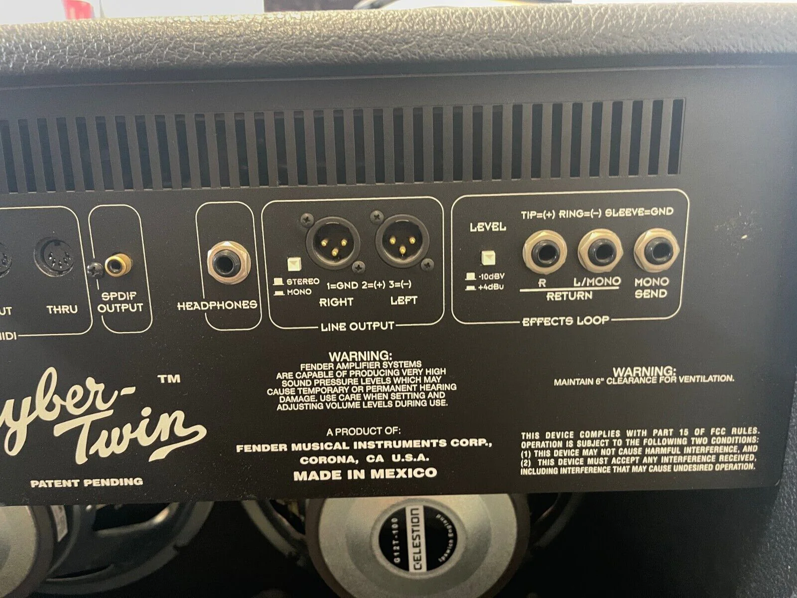 Fender Cyber-Twin 2 x 65-Watt 2x12" Guitar Combo Amp Footswitches and Cover - Image 16