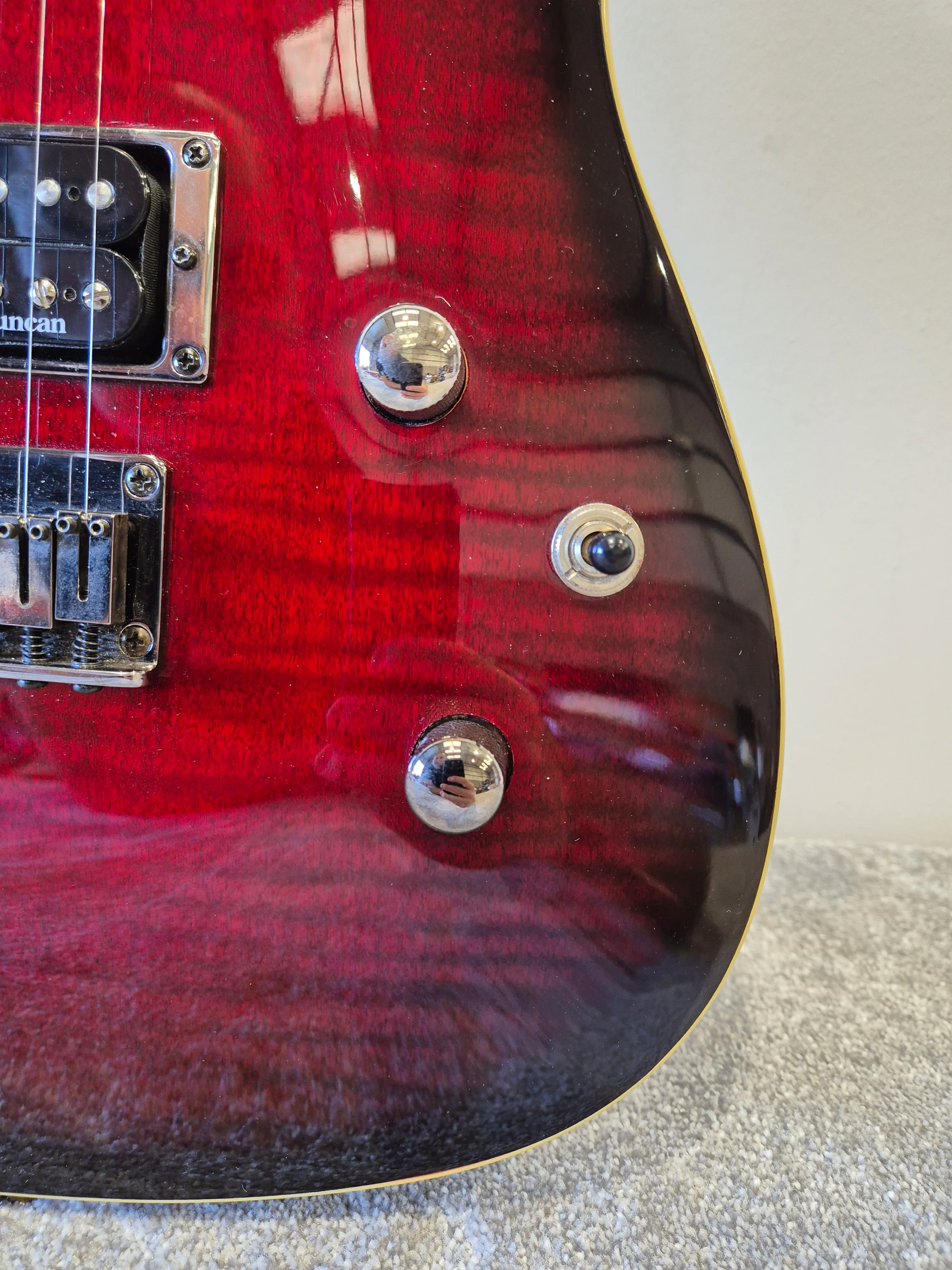 Fender FMT Custom Telecaster - Electric Guitar - Black Cherry Burst - Image 3