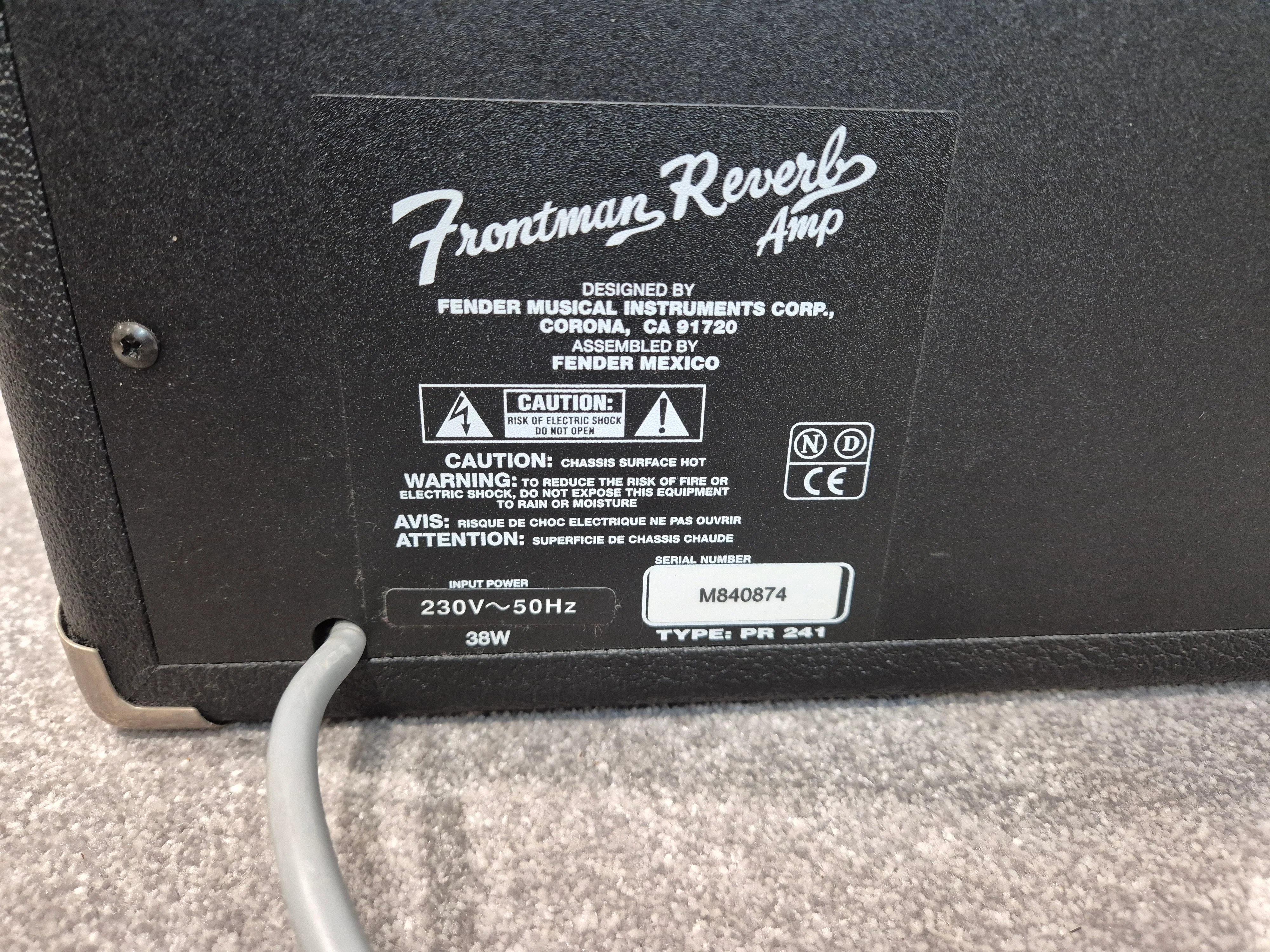 Fender Frontman Reverb - Compact Guitar Practice Amp - Image 6