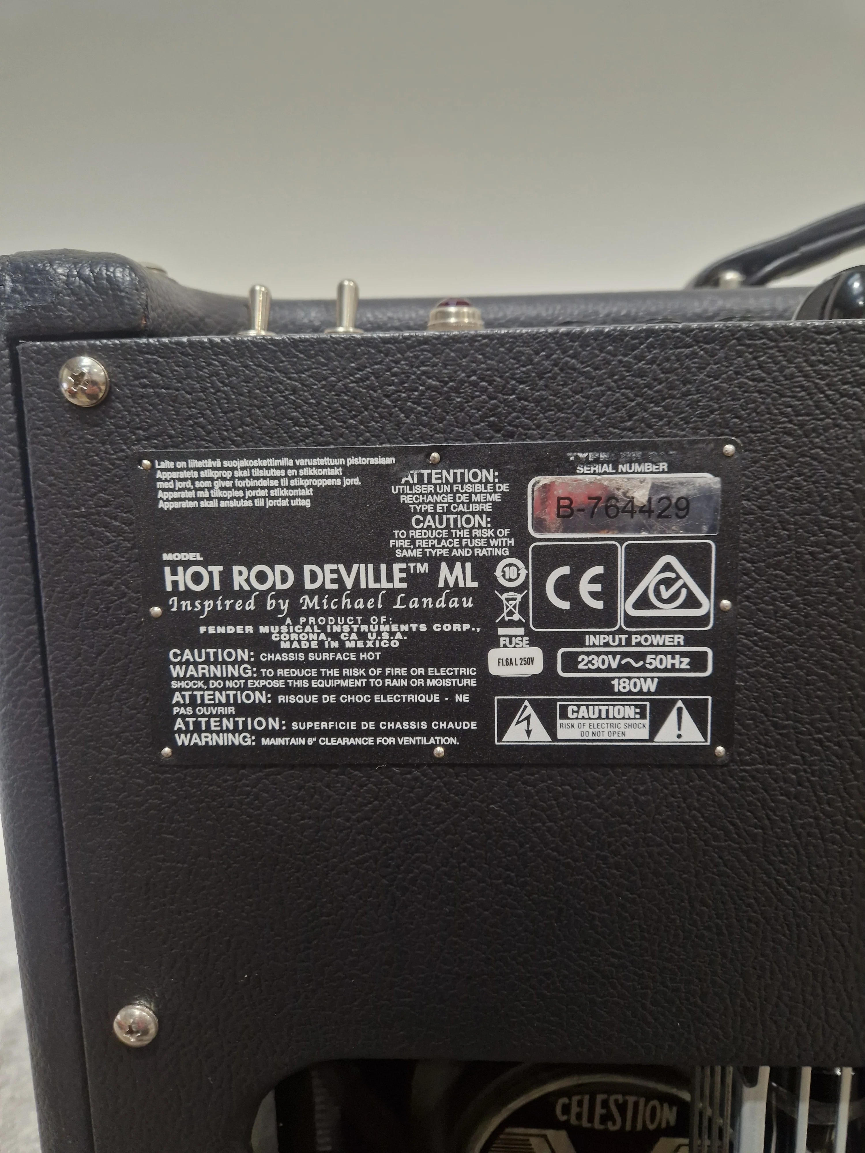 Fender Hot Rod DeVille 212 ML - Guitar Amplifier Combo - Black - Like New w/ Manuels - Image 15
