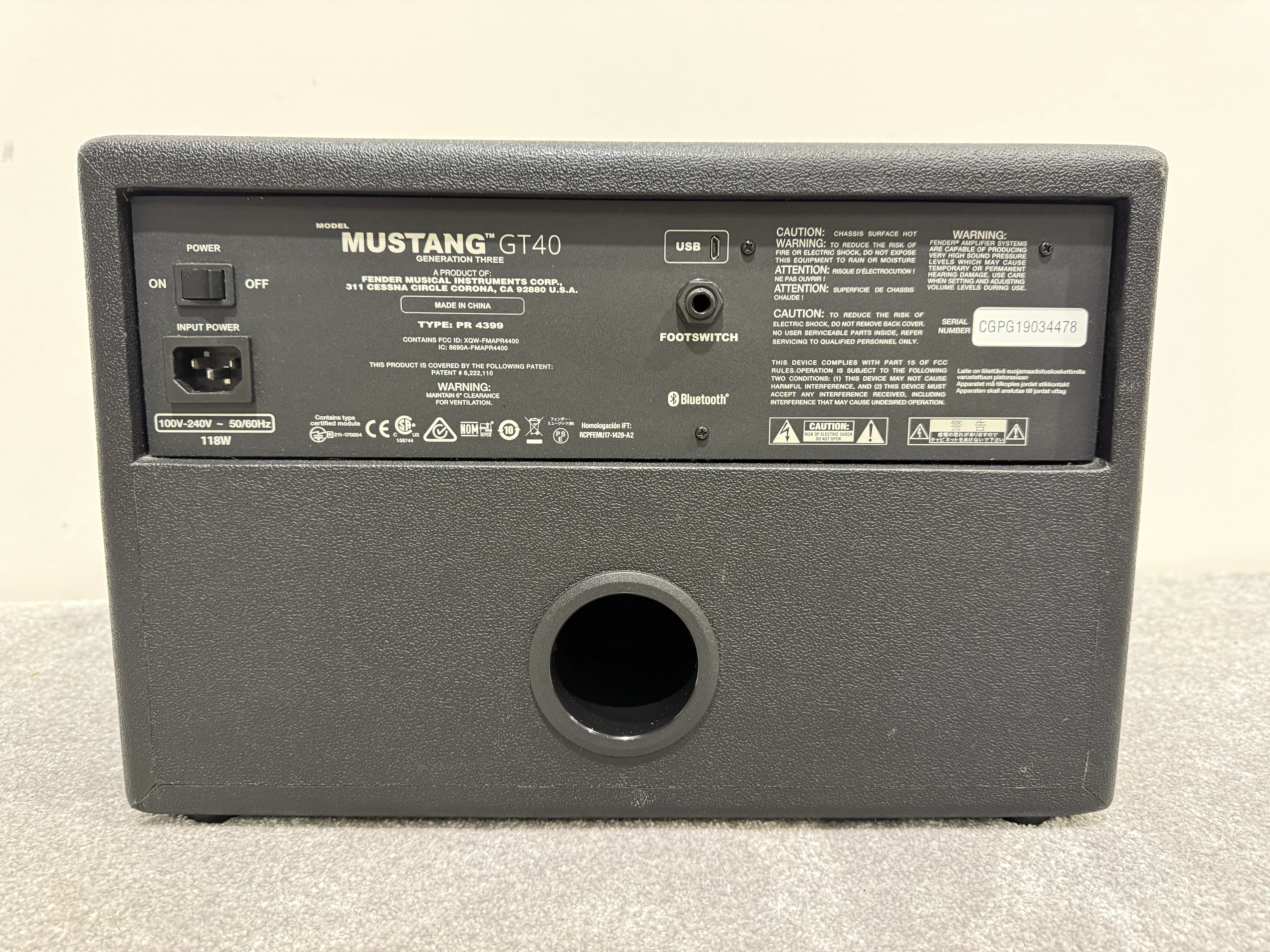Fender Mustang GT40 Modelling Electric Guitar Combo Amplifier - Image 7