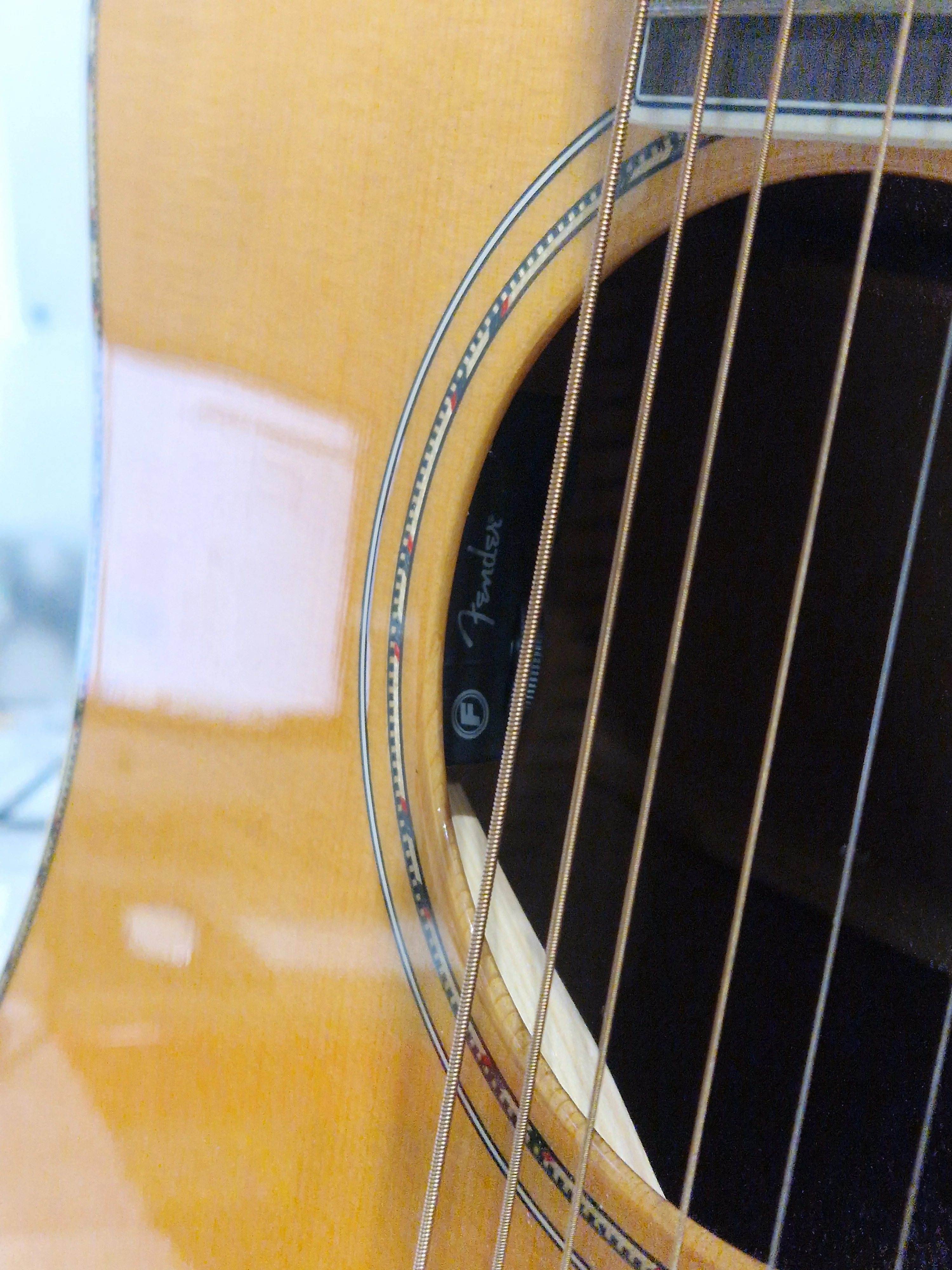 Fender Paramount PD-220 - Acoustic Guitar - Dreadnought Natural - Excellent w/ Hard Case - Image 12