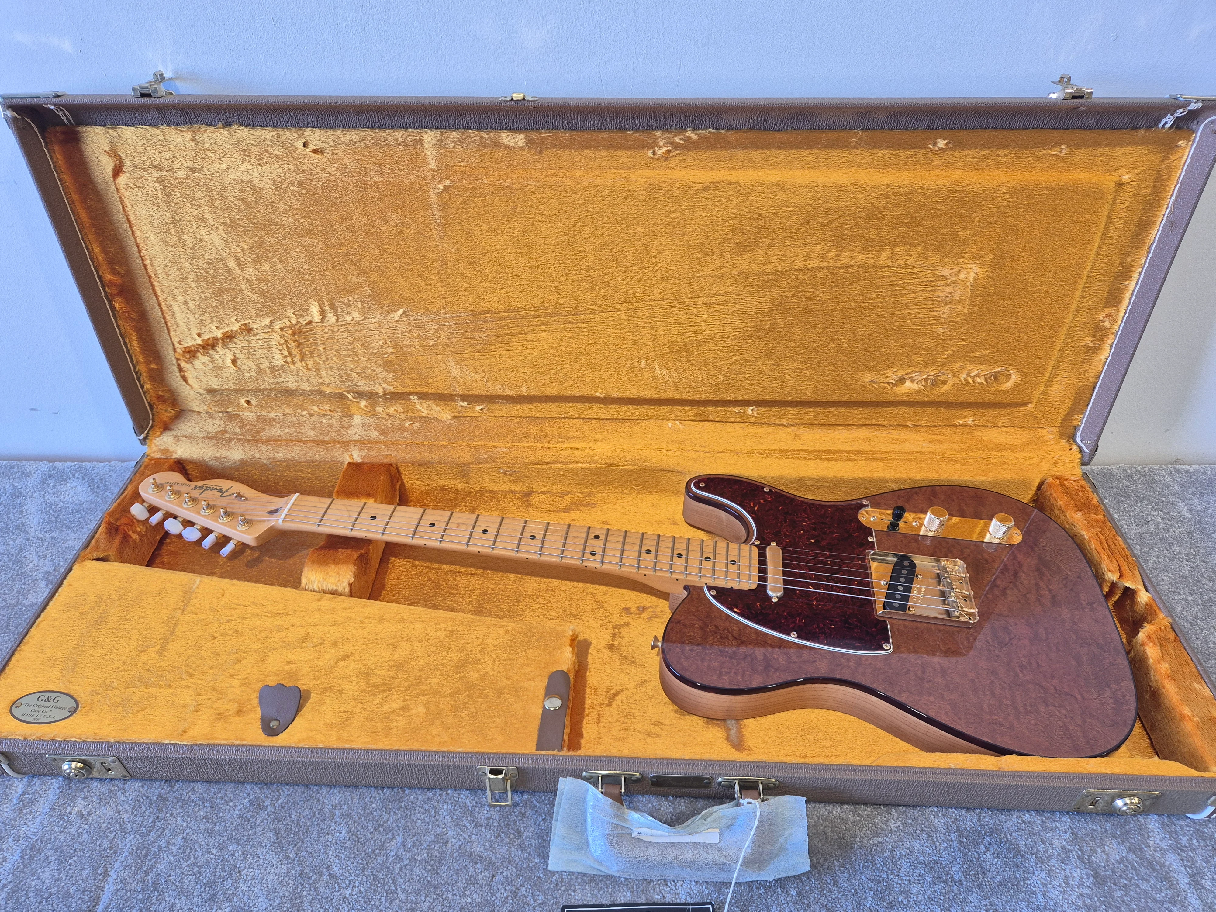 Fender Rarities Red Mahogany Telecaster – Limited Edition Electric Guitar  US19012782 – Excellent w/ Fender Hard Case and Certification - Image 15