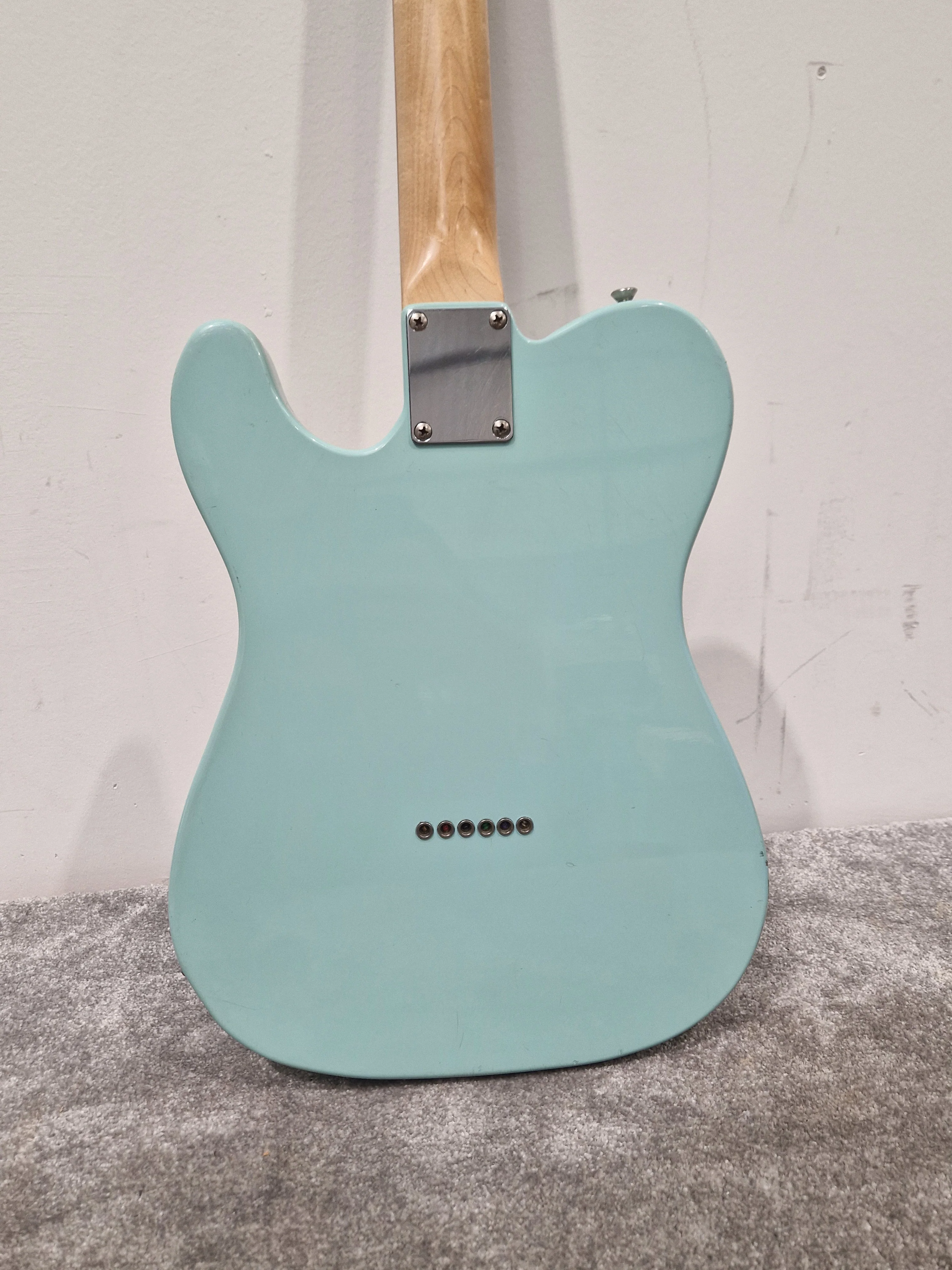 Fender Squier Telecaster Affinity Baby Blue Electric Guitar - Baby Blue Finish, Maple Neck - Very Good w/ Soft Case - Image 5