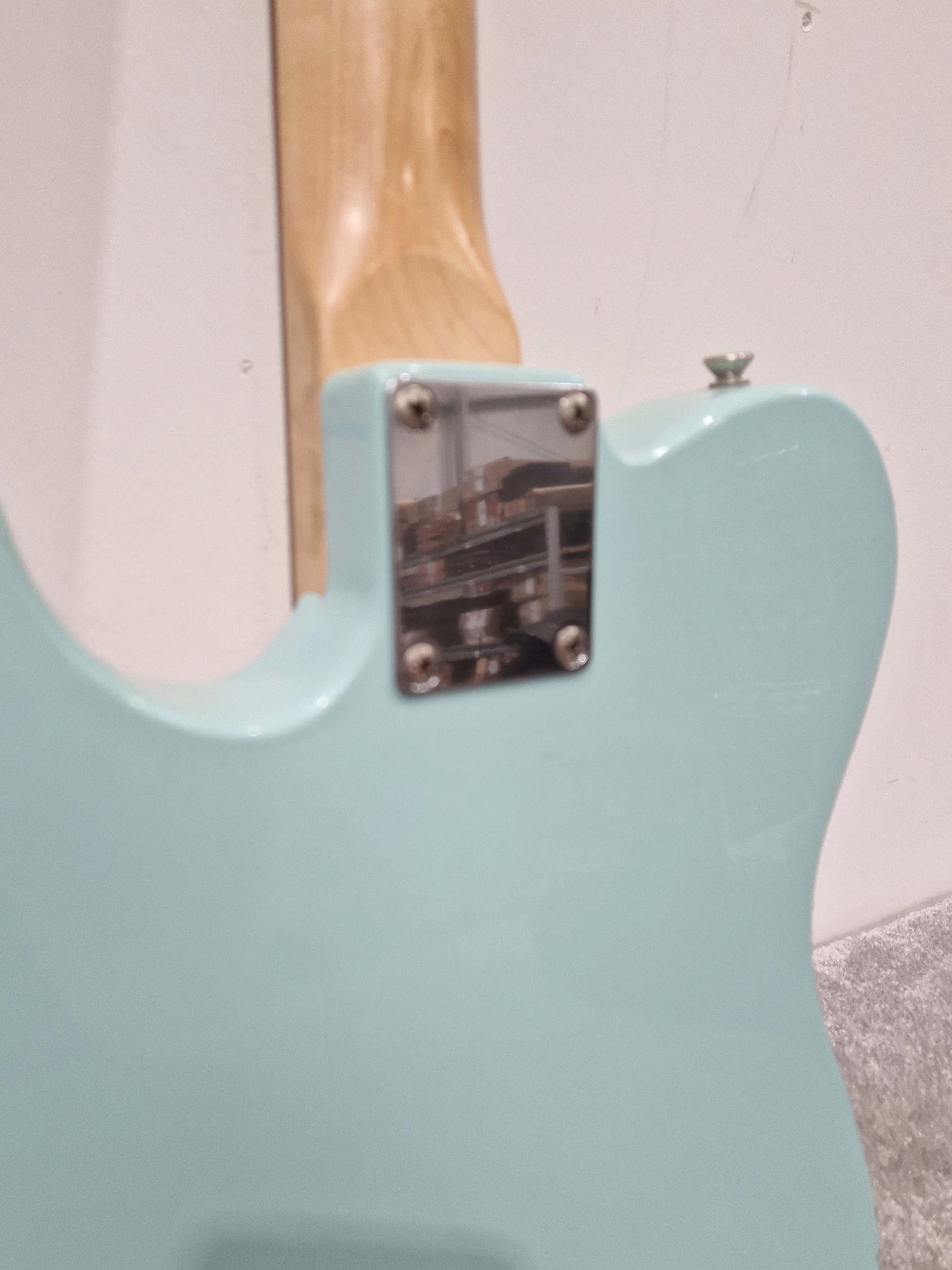 Fender Squier Telecaster Affinity Baby Blue Electric Guitar - Baby Blue Finish, Maple Neck - Very Good w/ Soft Case - Image 8