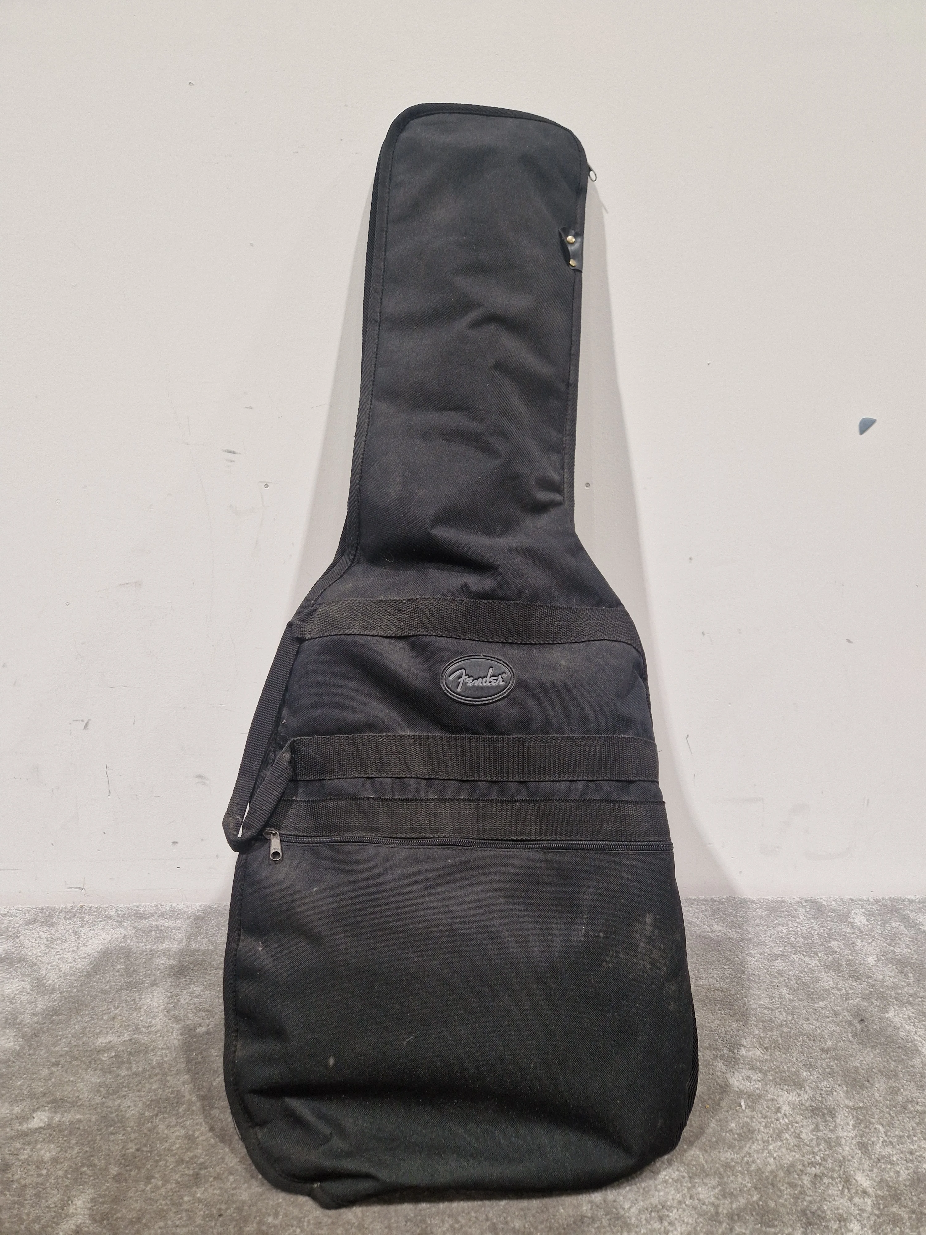 Fender Star-Caster Strat Black Made IN China - Solid Body Electric Guitar - Excellent w/ Soft Case & Whammy Bar - Image 2
