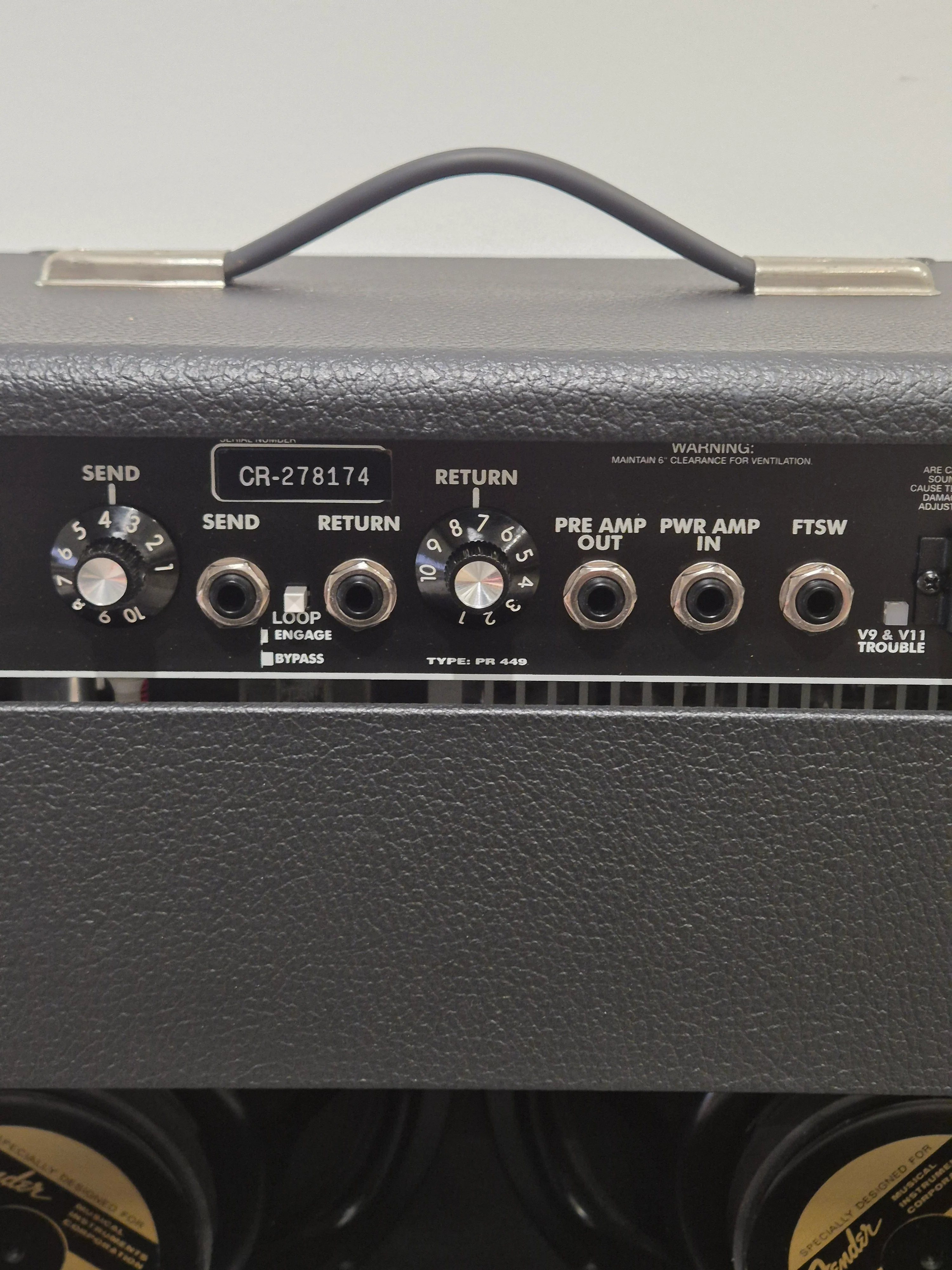 Fender Twin Amp Amplifier - 100 Watts, Reverb - Excellent w/ Flight Case and Footswitch - Image 10