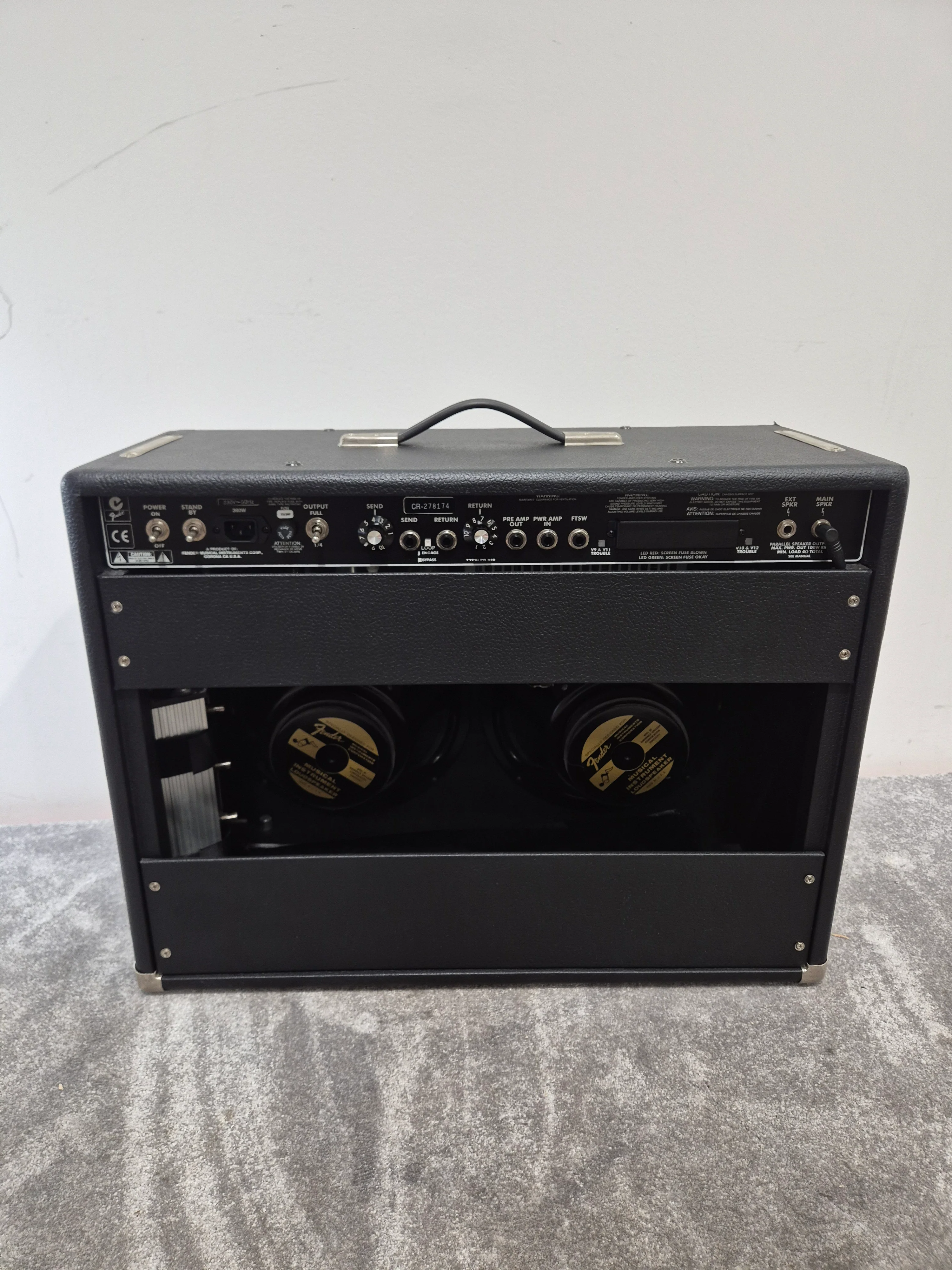 Fender Twin Amp Amplifier - 100 Watts, Reverb - Excellent w/ Flight Case and Footswitch - Image 7