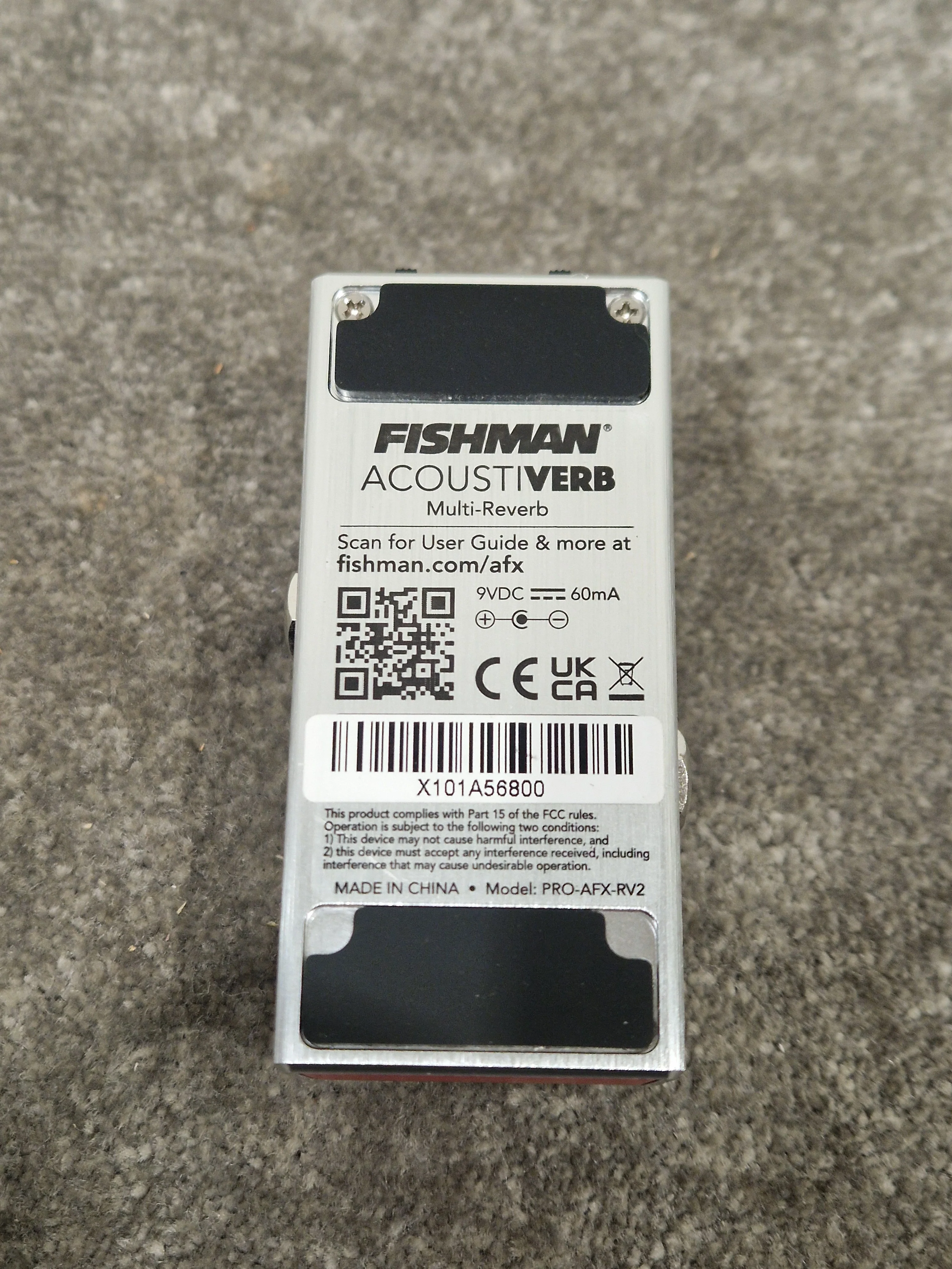 Fishman Acousticverb Afx Effects Pedal - Reverb & Chorus, Stereo Output - Excellent w/ Original Box & Power Supply - Image 8