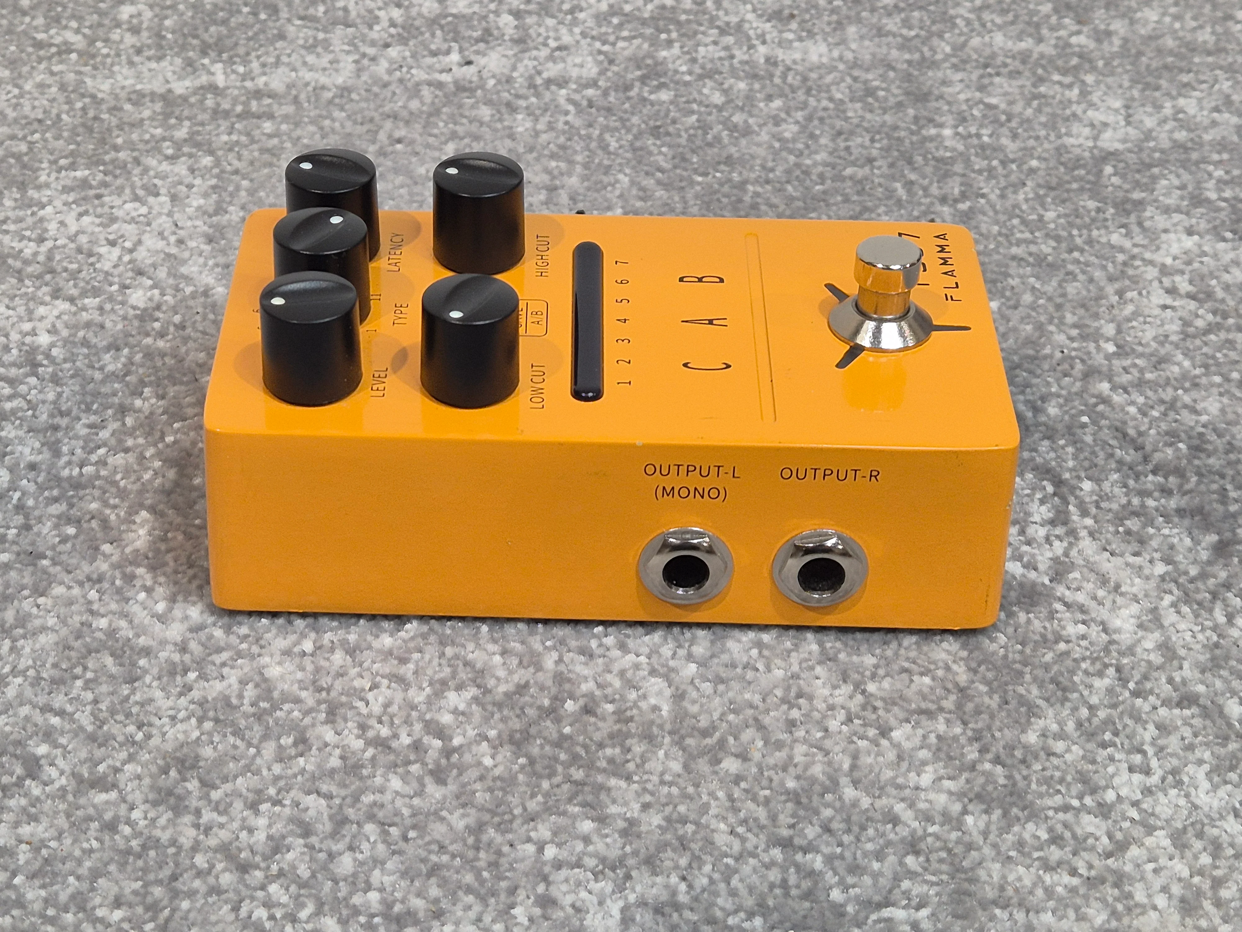 Flamma FS07 Cab – Compact Cabinet Simulation Pedal, Yellow – Mint w/ Manual & Original Box - Image 6