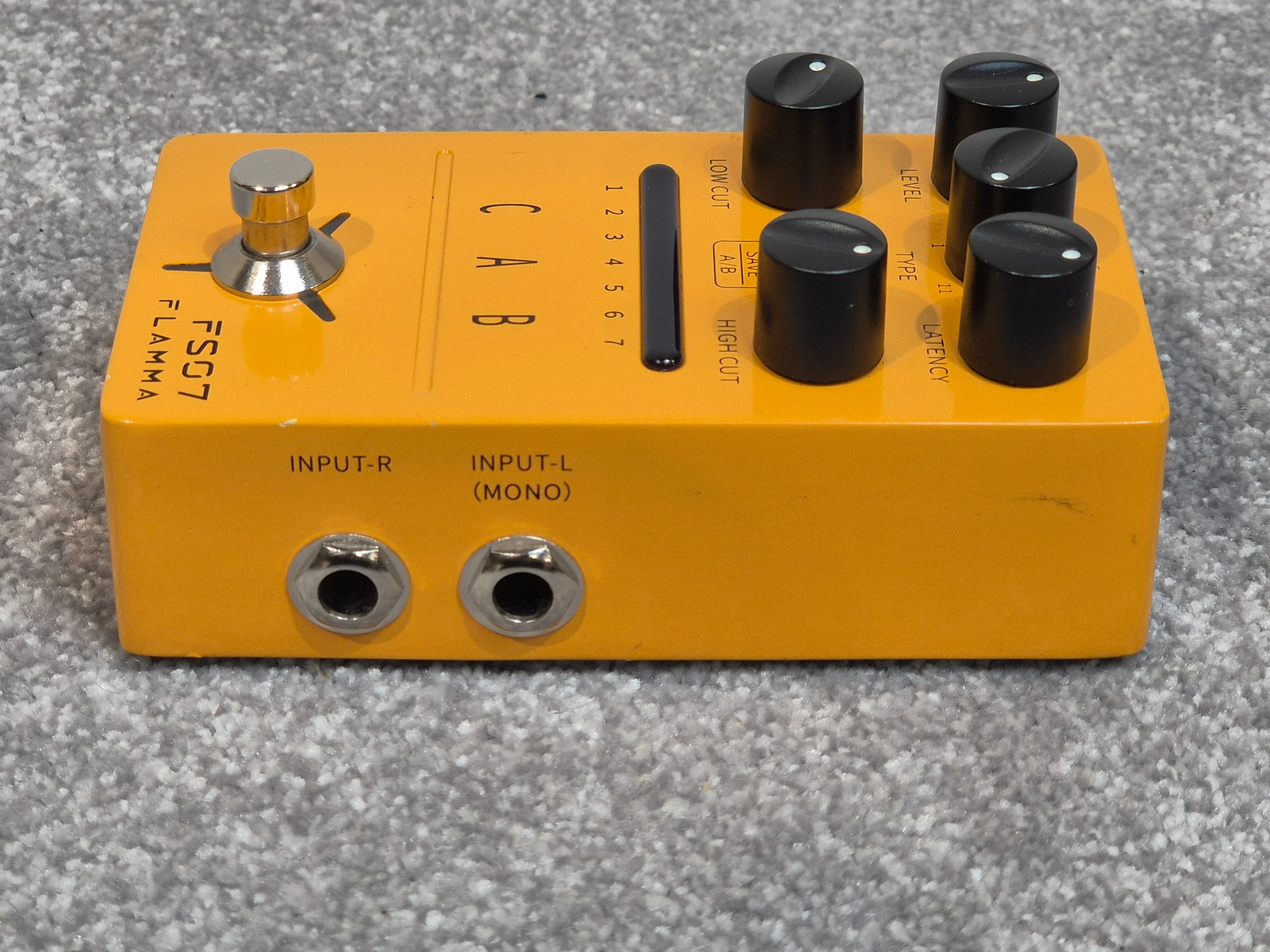 Flamma FS07 Cab – Compact Cabinet Simulation Pedal, Yellow – Mint w/ Manual & Original Box - Image 7