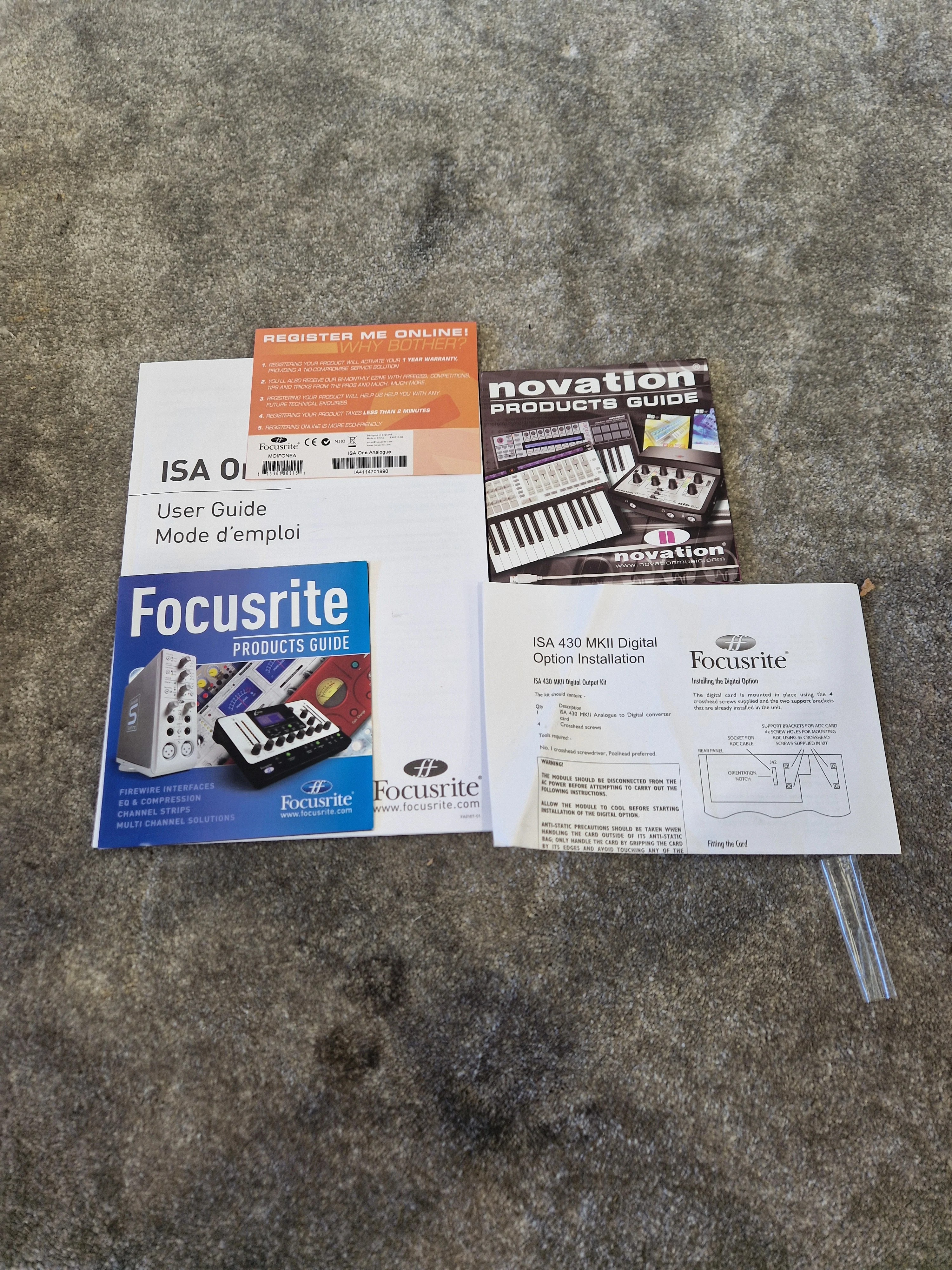 Focusrite ISA One - Single-Channel Mic Preamp, Transformer-Coupled - Excellent w/ Original Box - Image 14