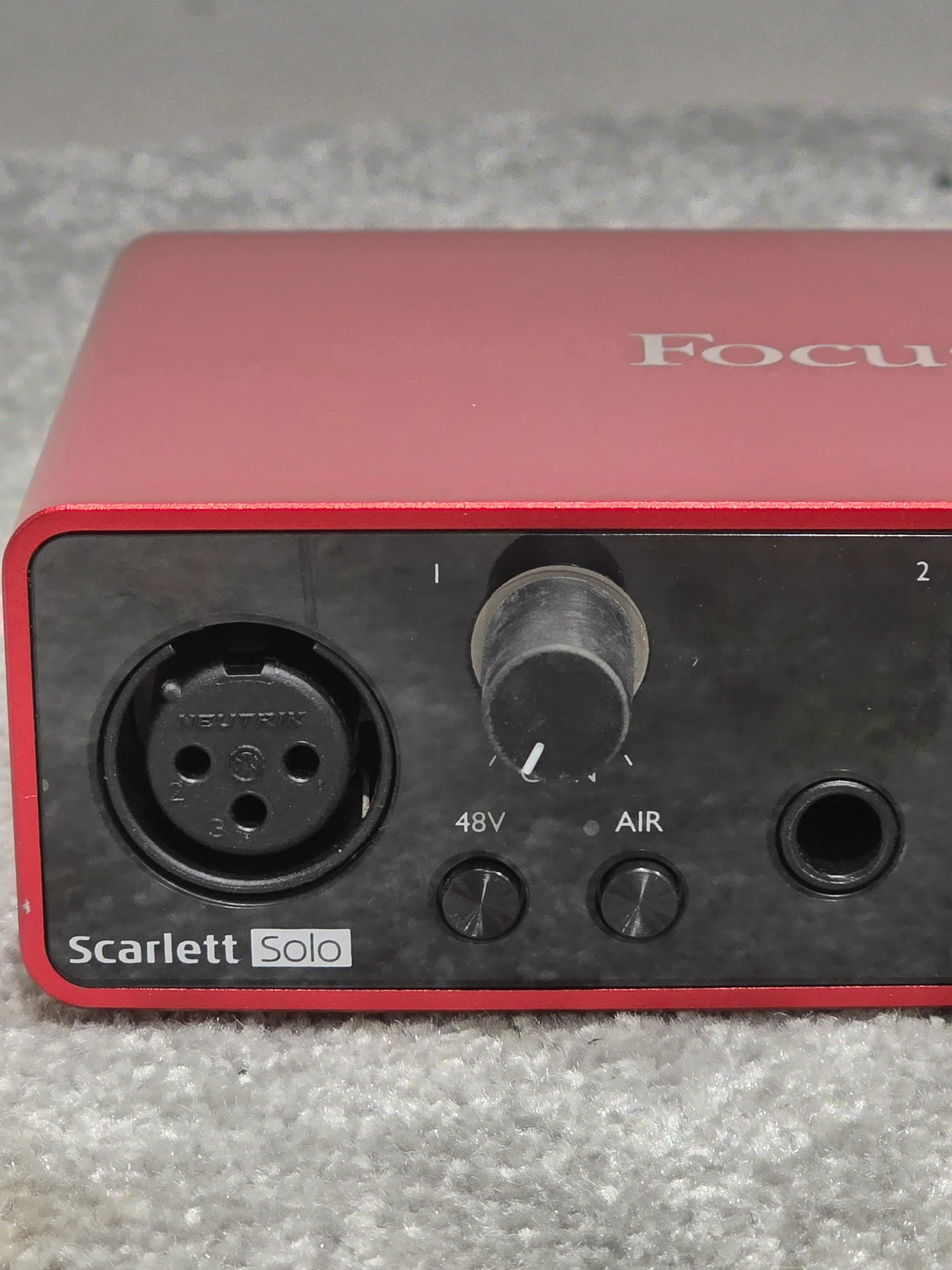 Focusrite Scarlett Solo - USB Audio Interface - 3rd Generation - Red - Excellent w/ Original Box & Cables - Image 5