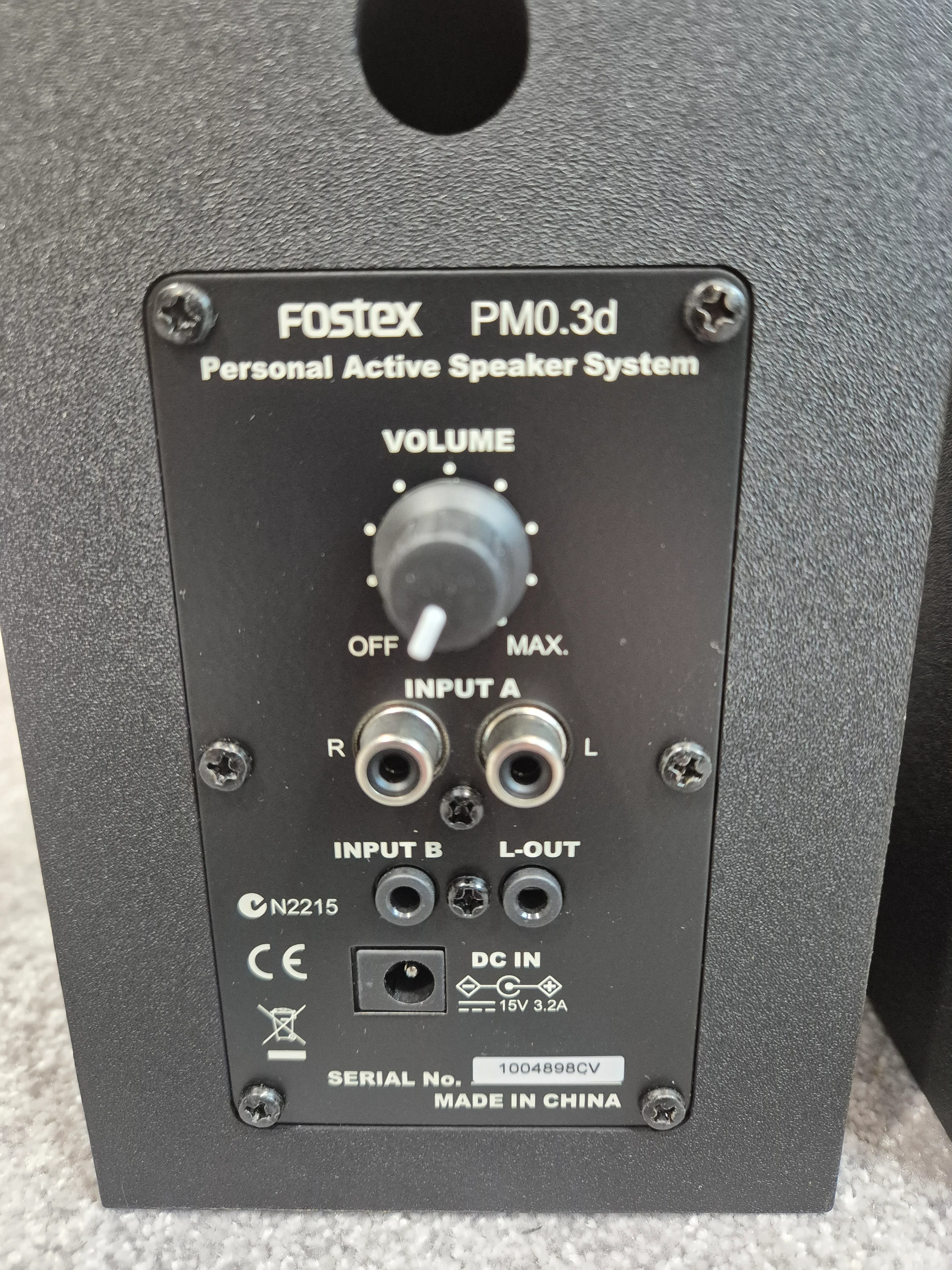 Fostex PM0.3D – Pair of 3" Active Studio Monitors – Open Box New - Image 4