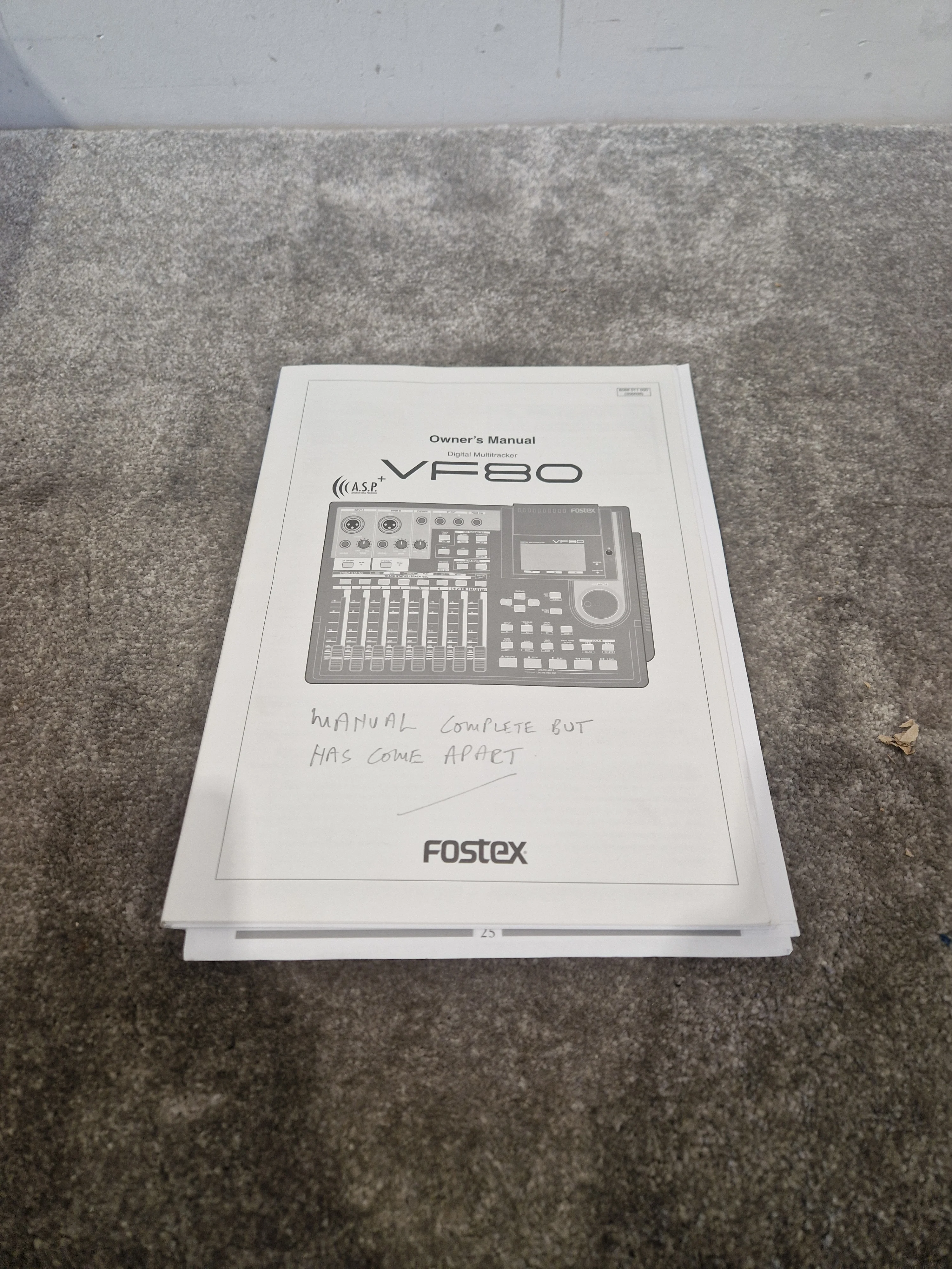 Fostex VF80 Multitracker - 8-Track Digital Recorder - Excellent w/ Original Box & Power Supply - Image 4