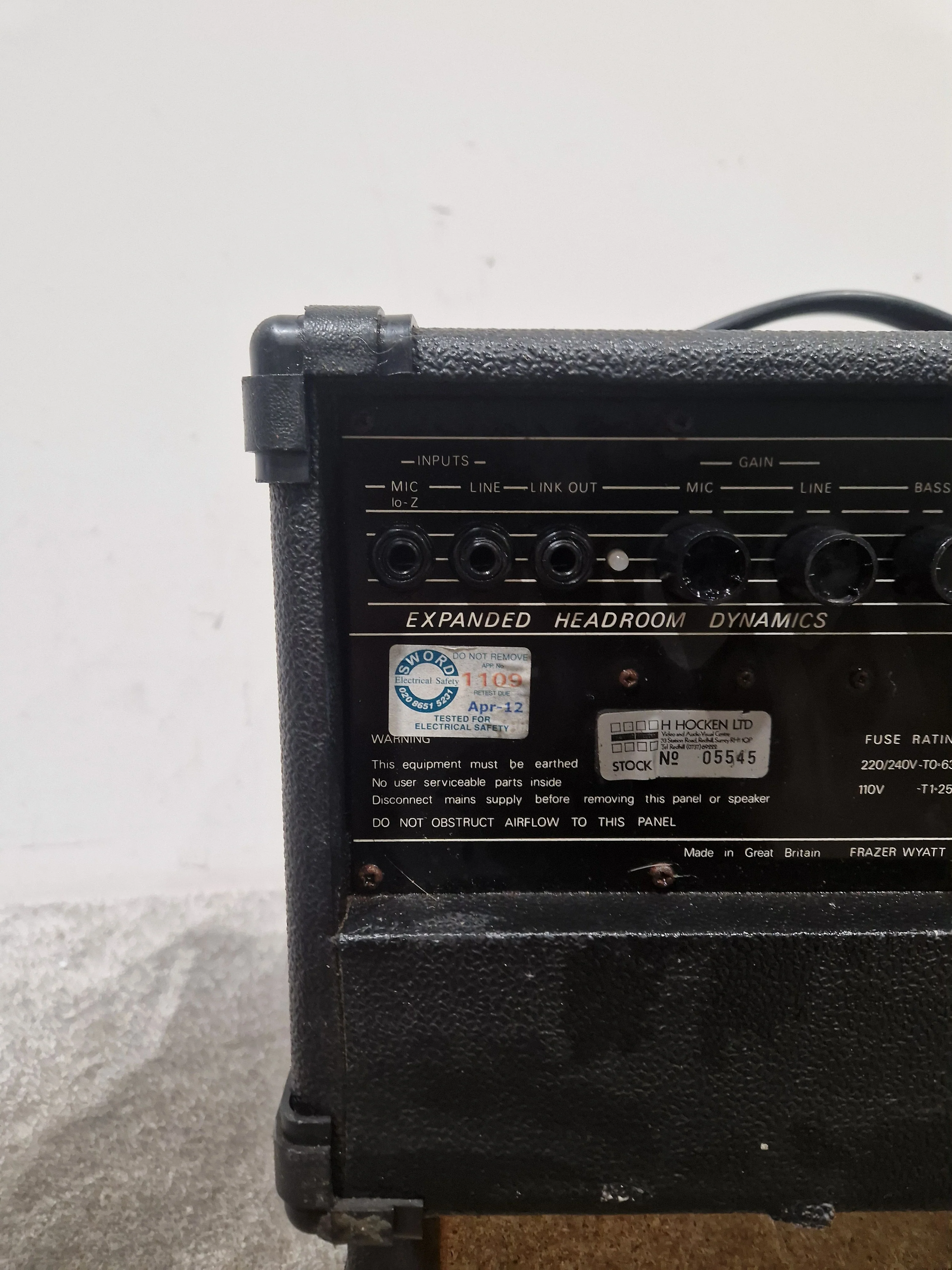 Frazer Wyatt MX 250 - Amplifier - Good w/ Power Cable - Image 10
