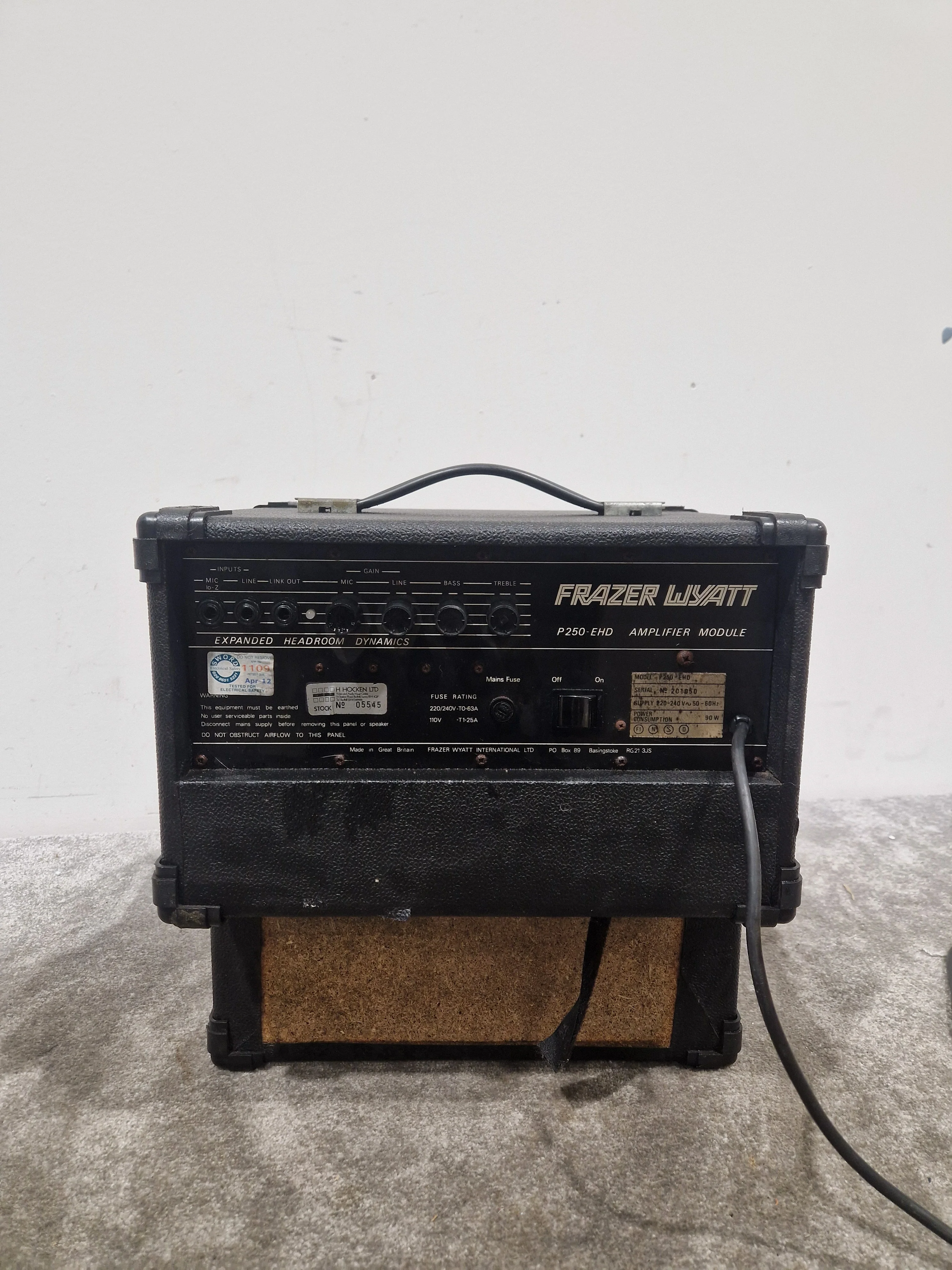 Frazer Wyatt MX 250 - Amplifier - Good w/ Power Cable - Image 7