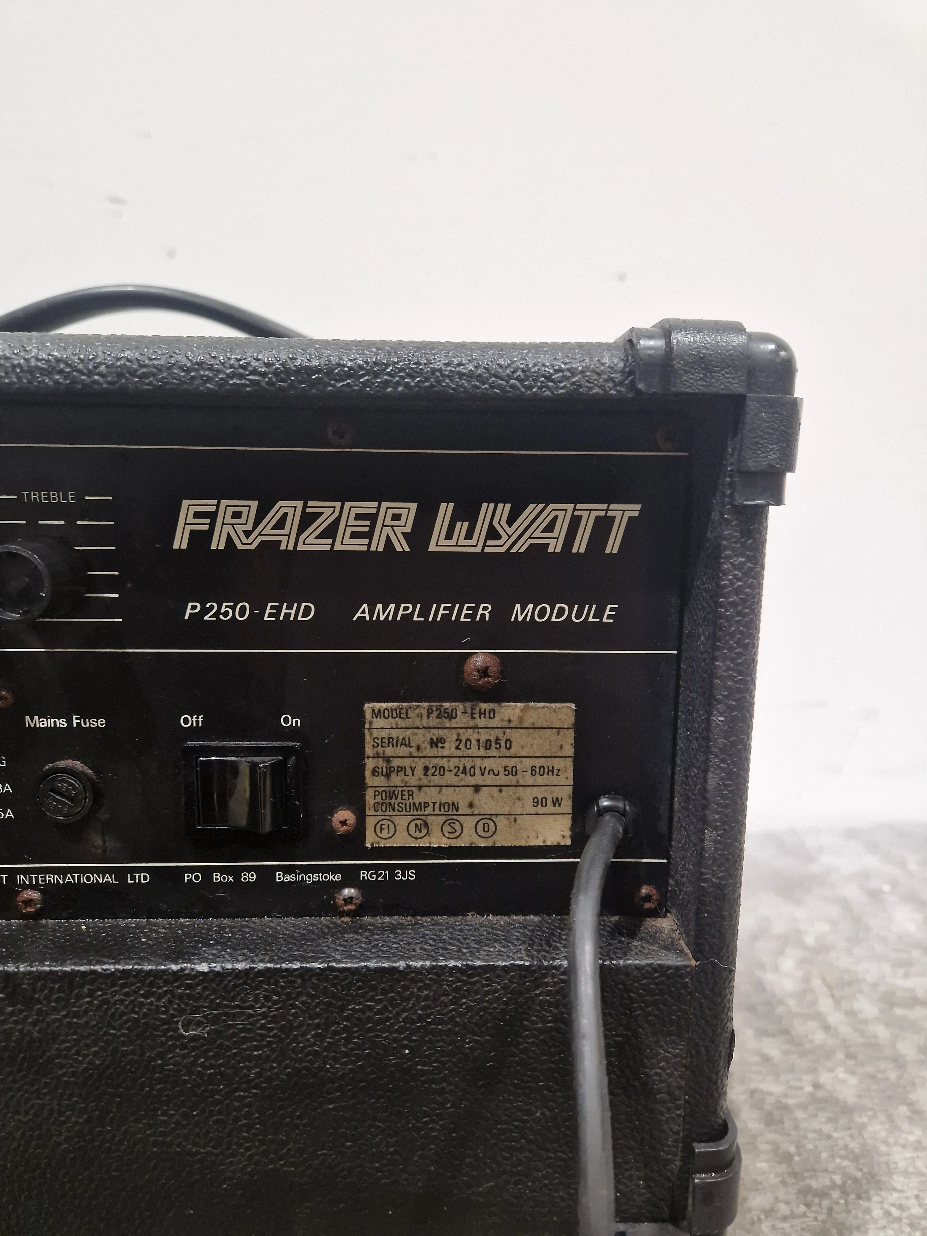 Frazer Wyatt MX 250 - Amplifier - Good w/ Power Cable - Image 8