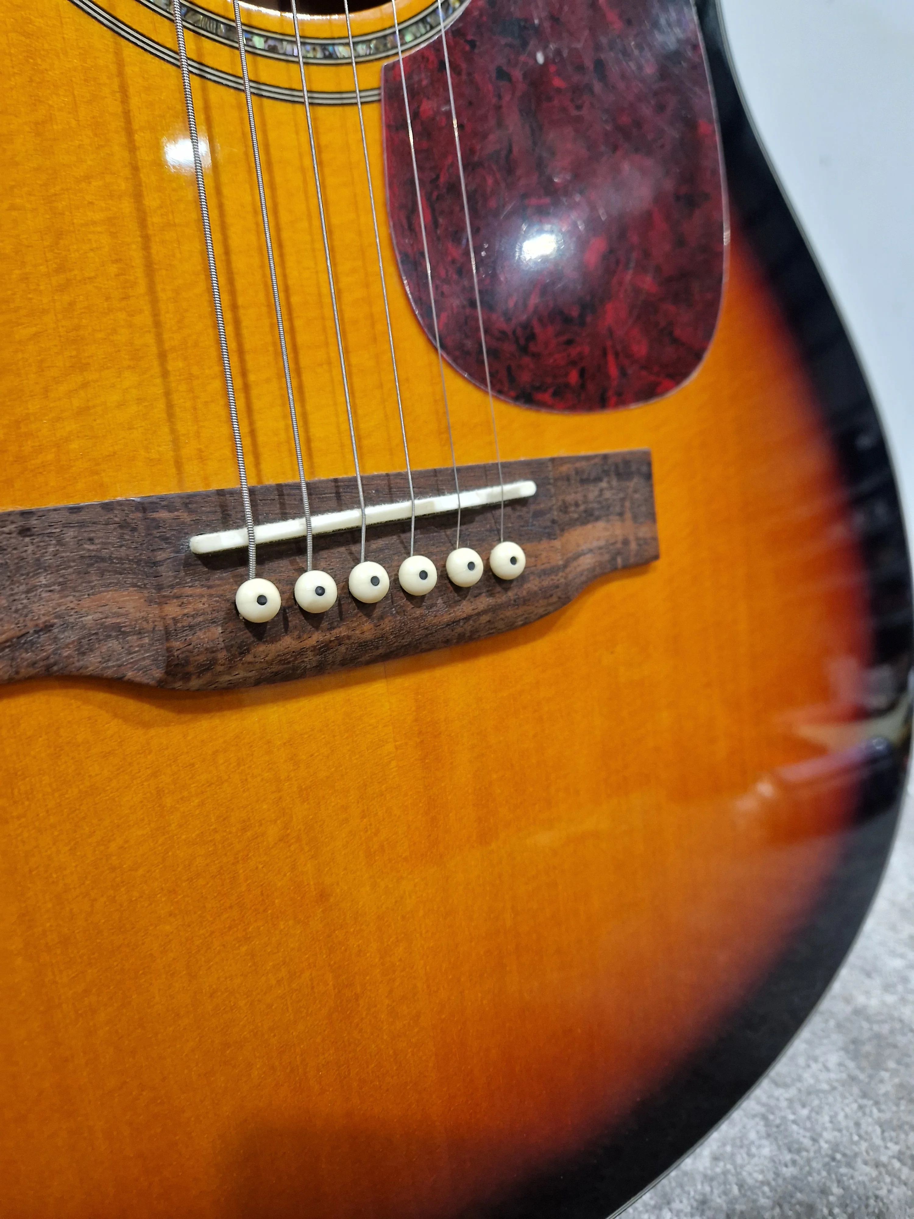 Freshman FA1FTSBPRE - Acoustic Guitar - 20th Anniversary Series Sunburst - Excellent w/ Hard Case - Image 8