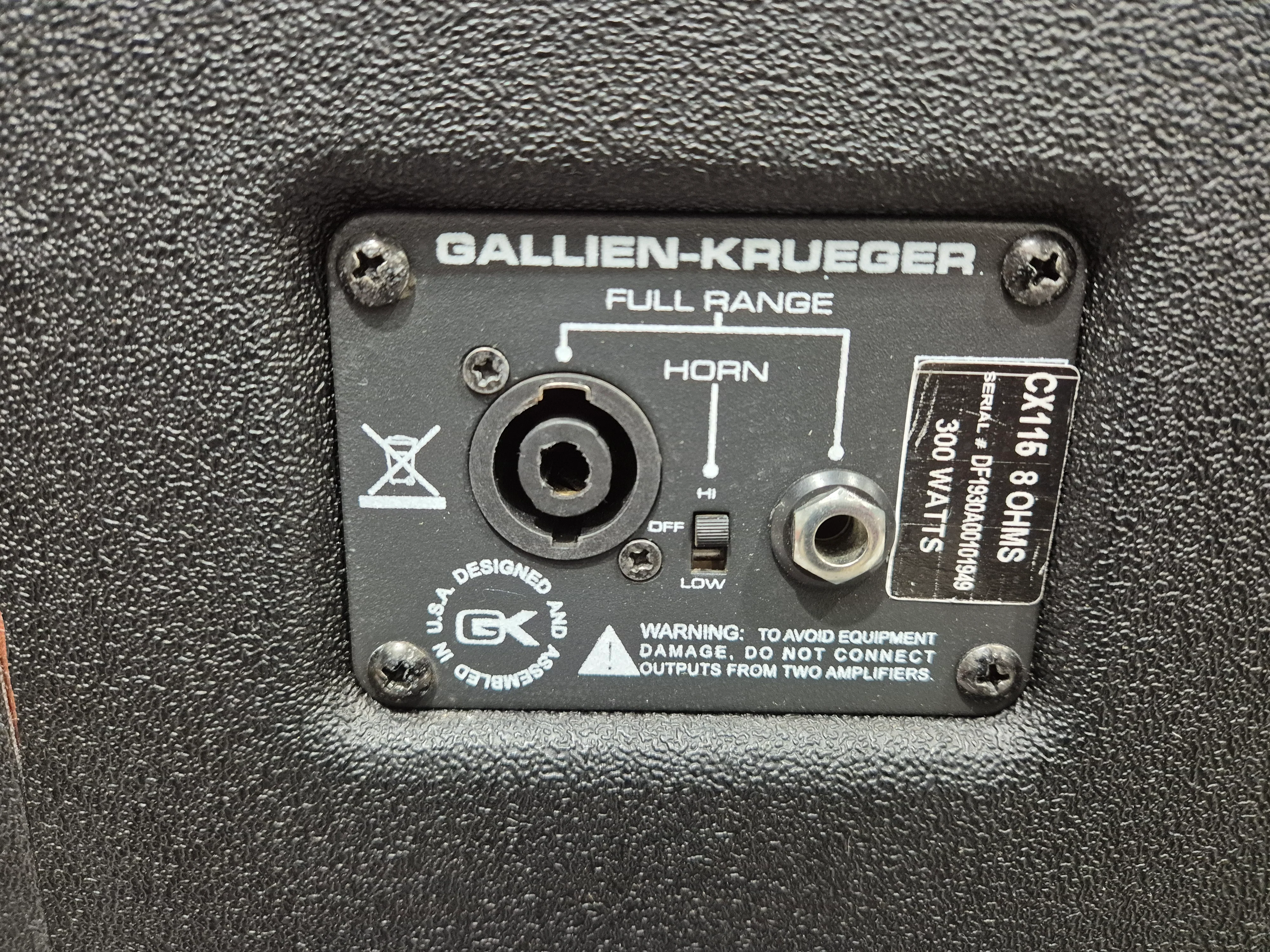 Gallien-Krueger CX-115 - Compact Bass Cabinet - Very Good - Image 7