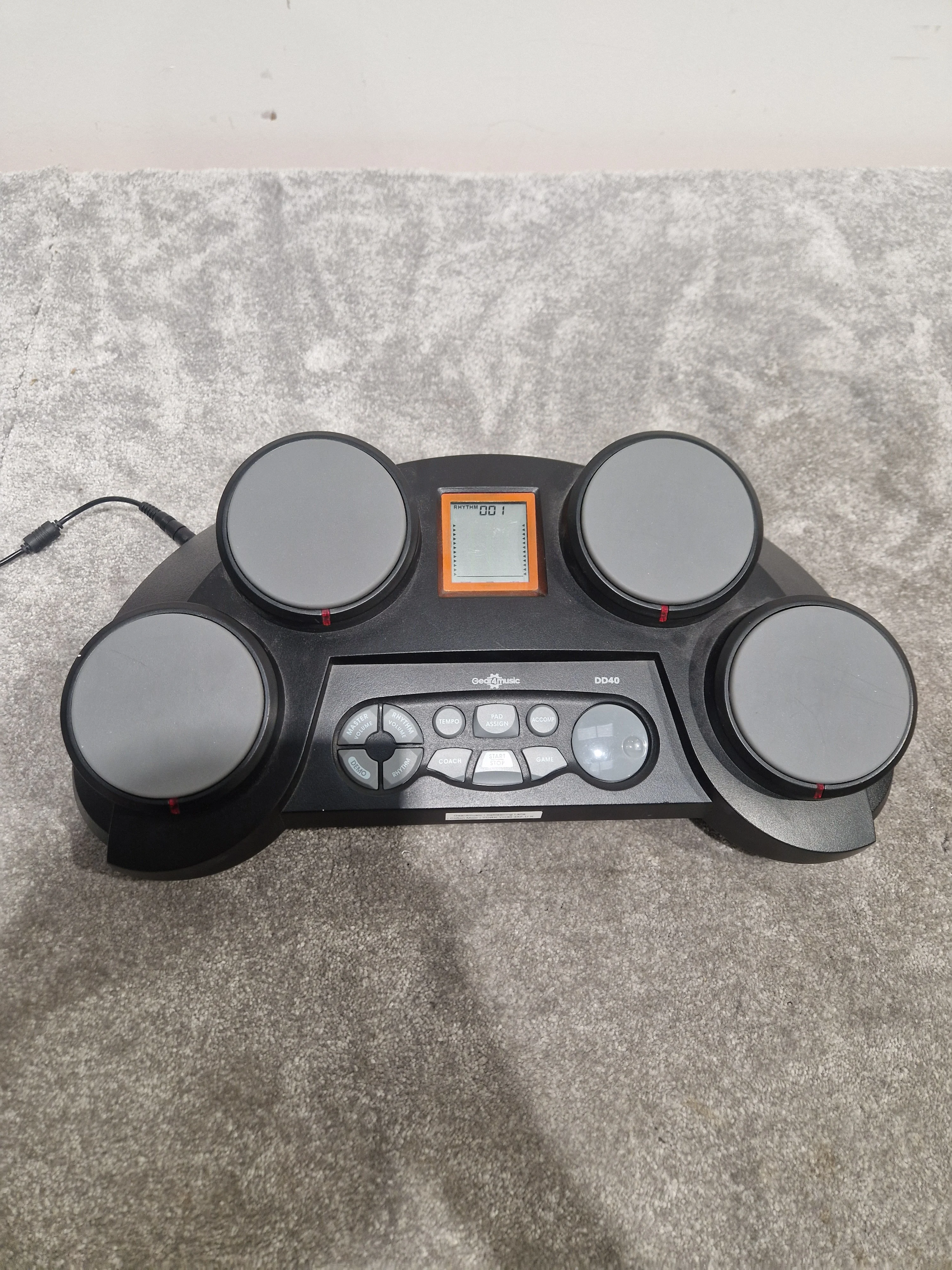 Gear4Music DD40 Digital 4 Pad Drum - Compact Design, Responsive Pads - Excellent w/ Sticks and Power Supply - Image 4