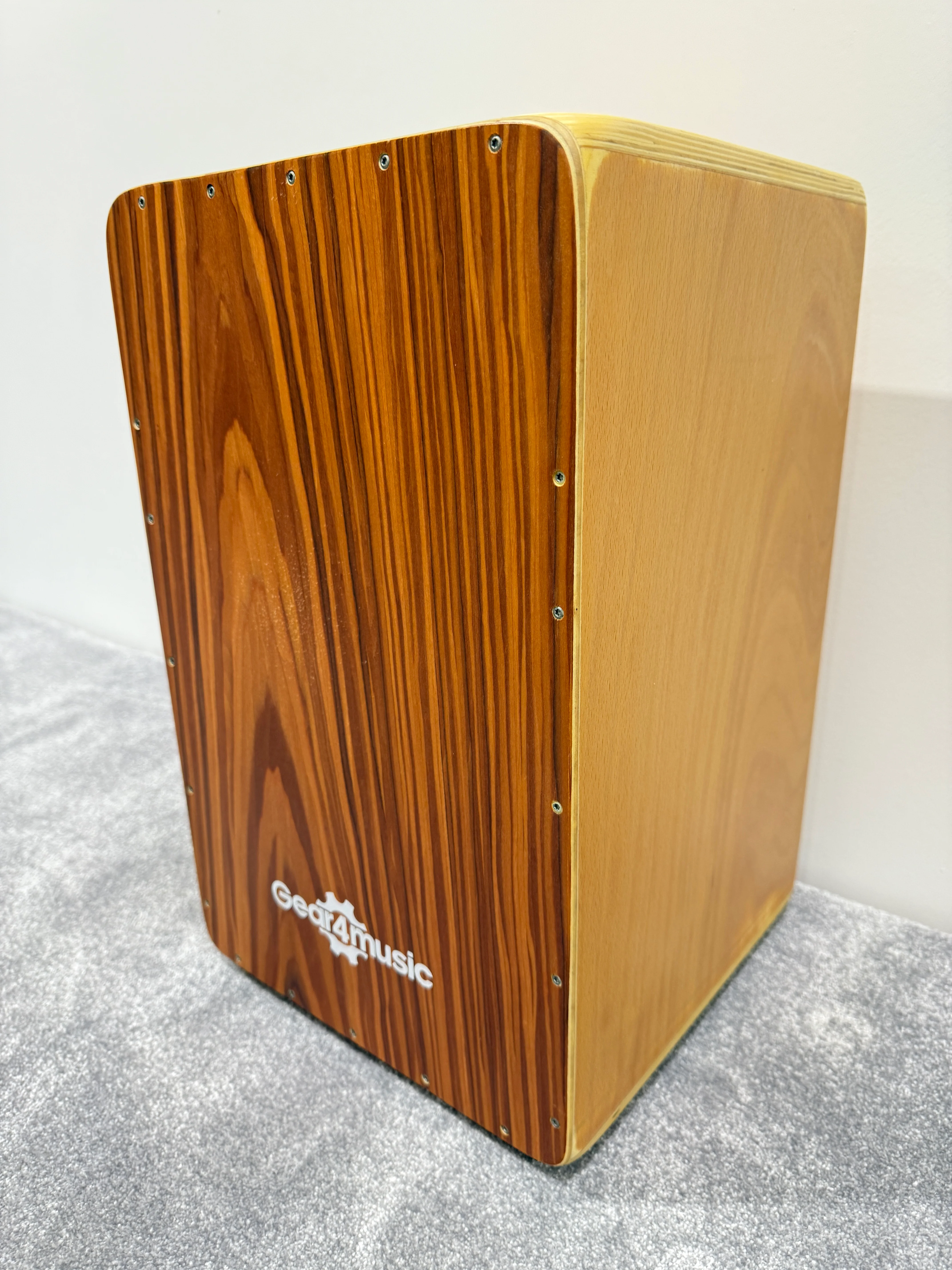 Gear4Music (G4M) Drum Box / Cajon - Teak with Travel Case - Image 5