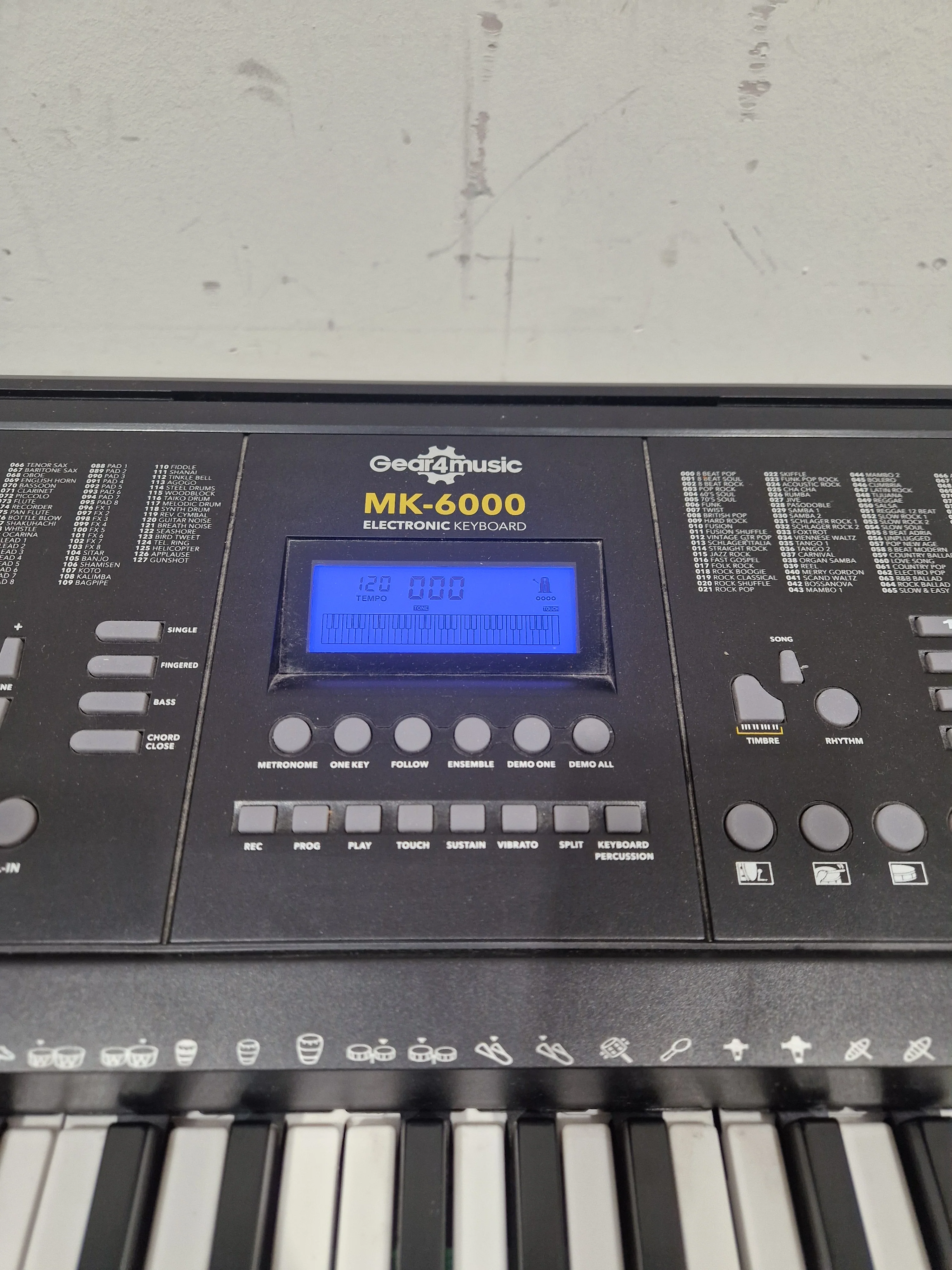Gear4music MK-6000 - Electronic Keyboard - Black - Excellent w/ Power Supply - Image 8
