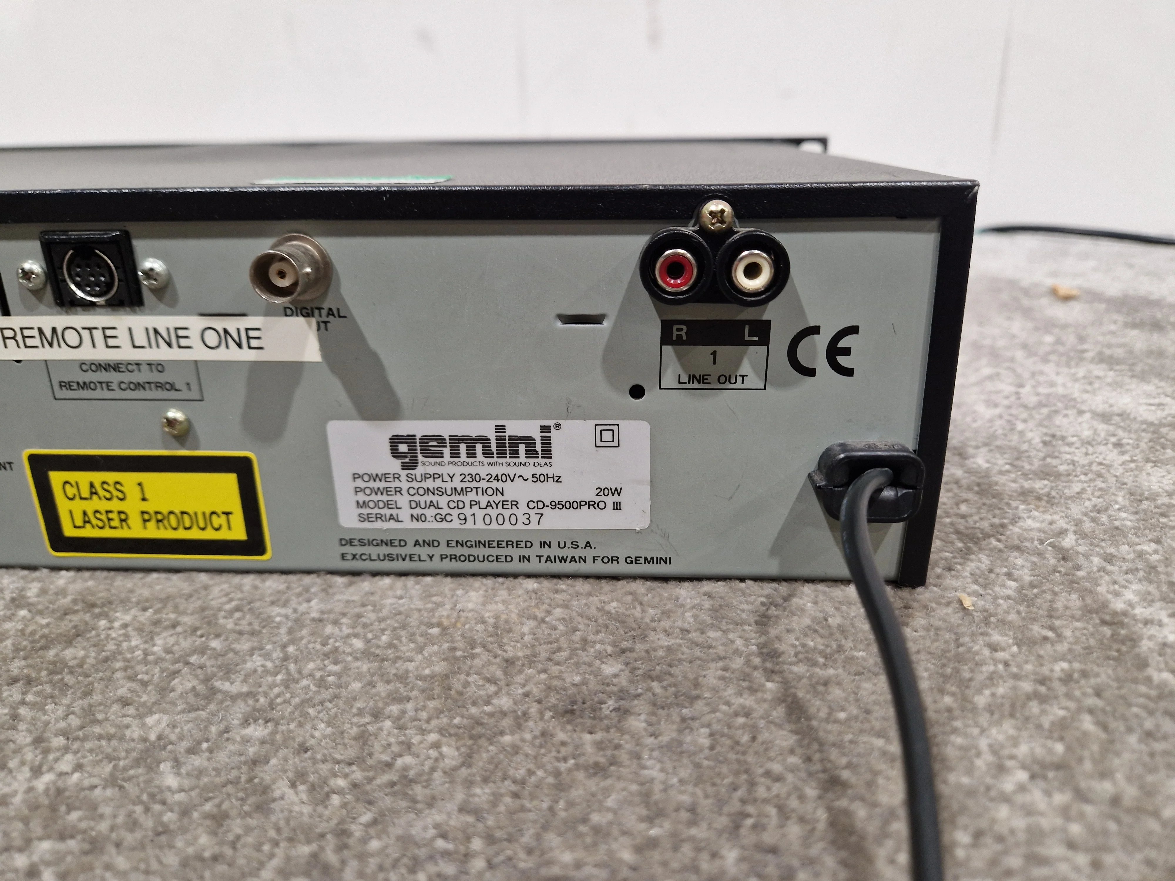 Gemini CD-9500PRO 3 - Professional Dual CD Player, Pitch Control - Good - Image 9